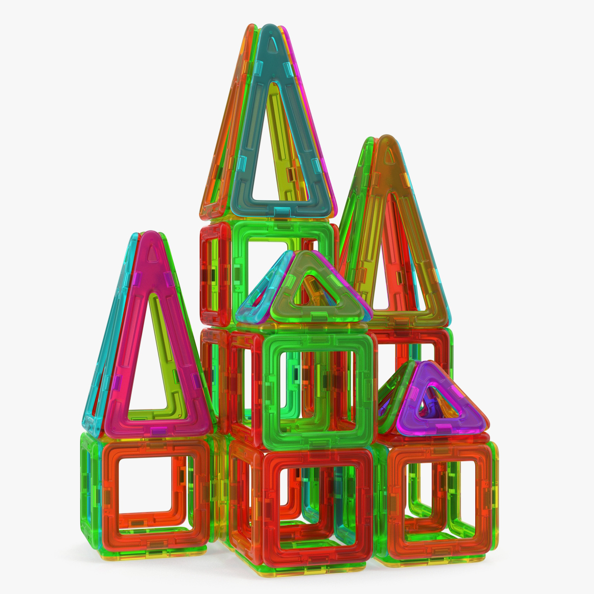 Magnetic Designer Toy House 3D Model