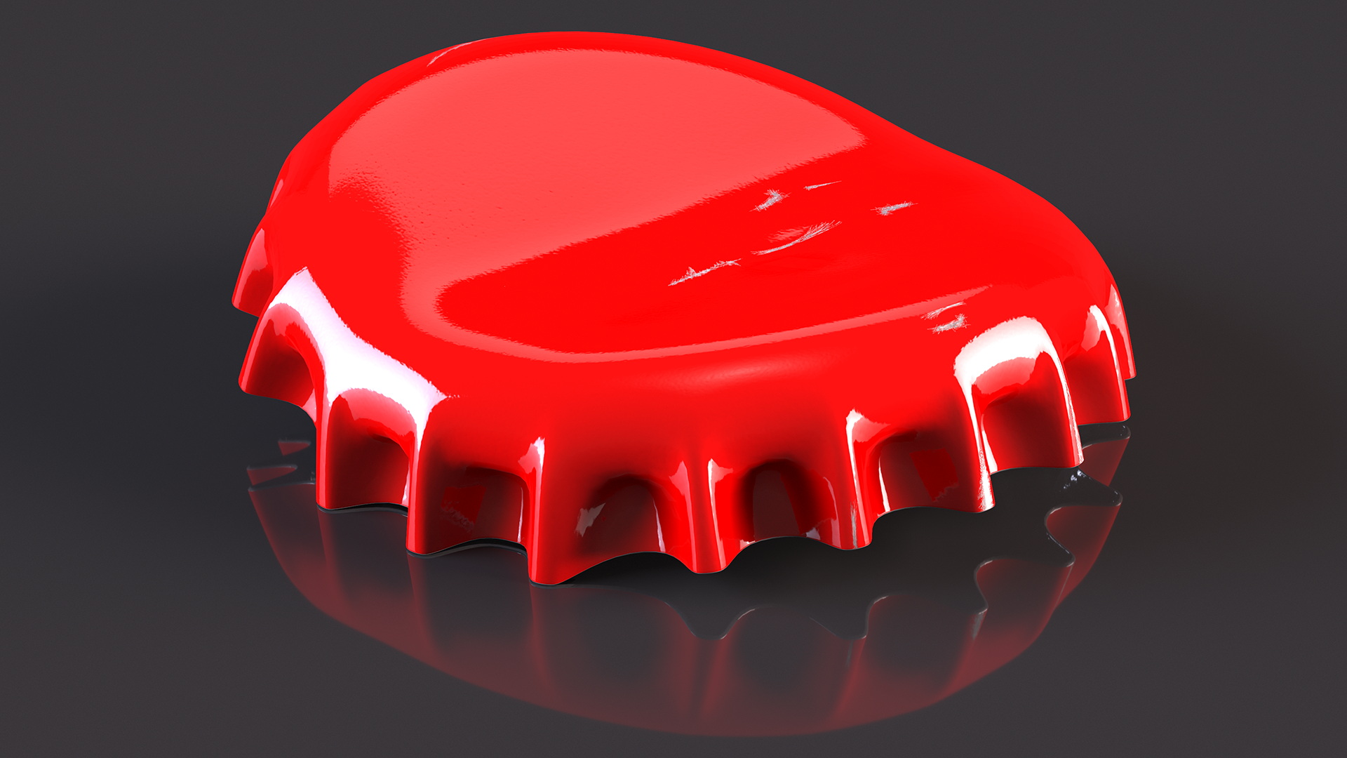 3D model Bent Bottle Cap