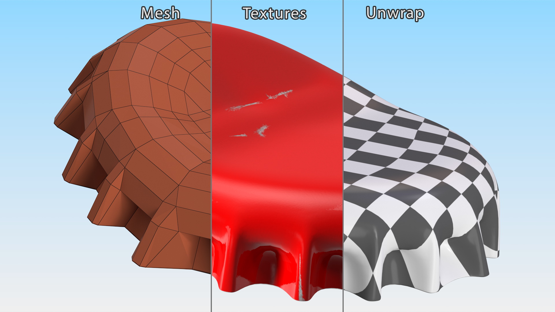 3D model Bent Bottle Cap
