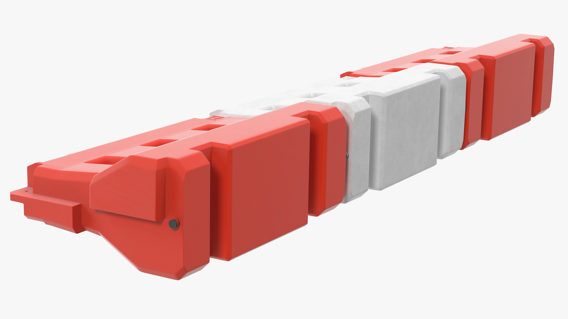 Road Safety Plastic Barricade 3D model