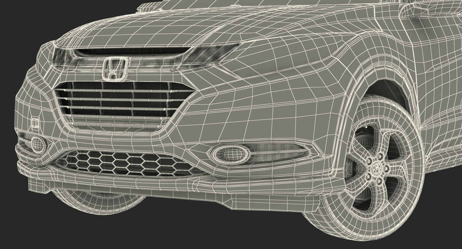 Crossover Honda HR V Rigged 3D