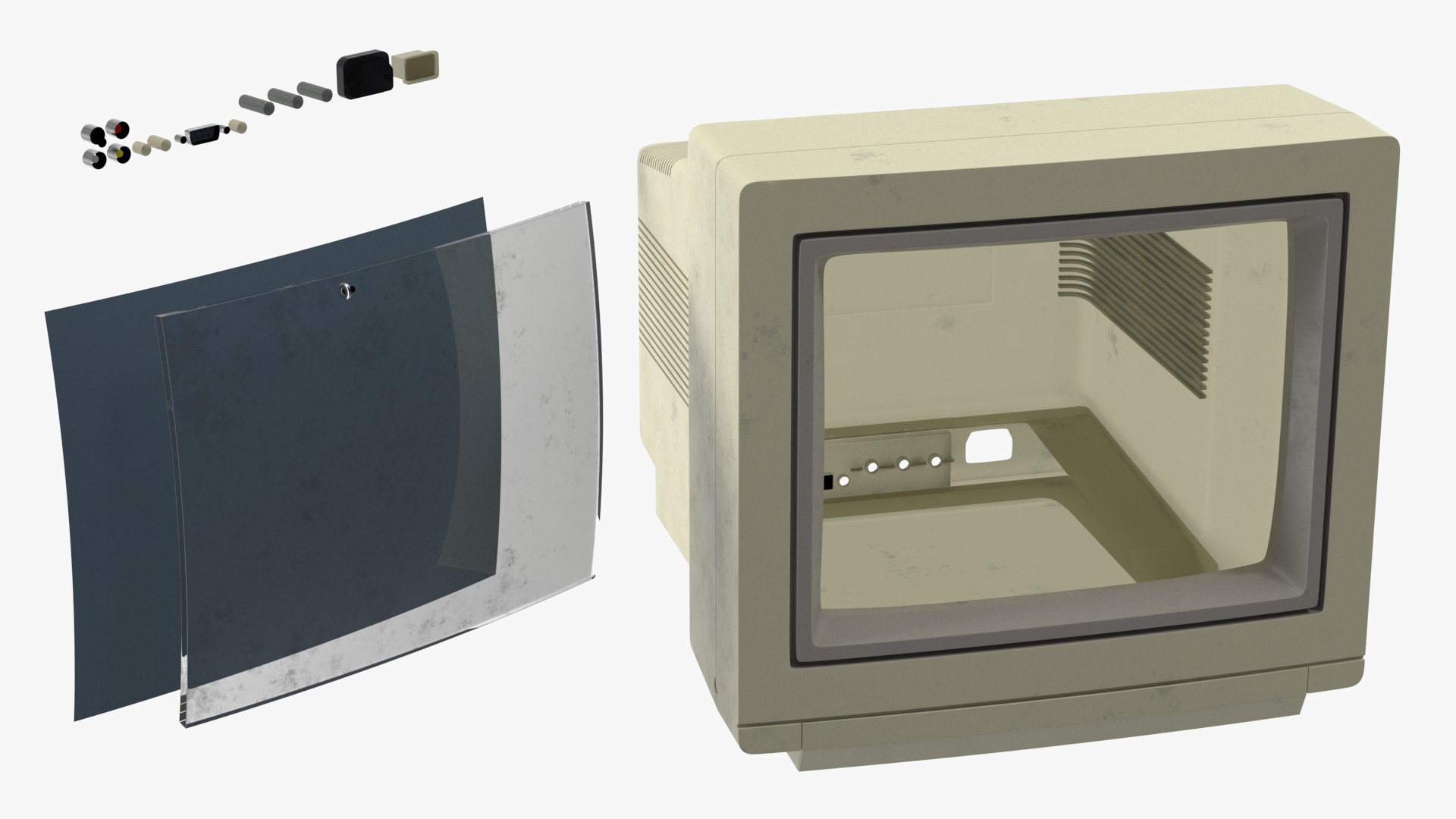 Old Retro Monitor 3D