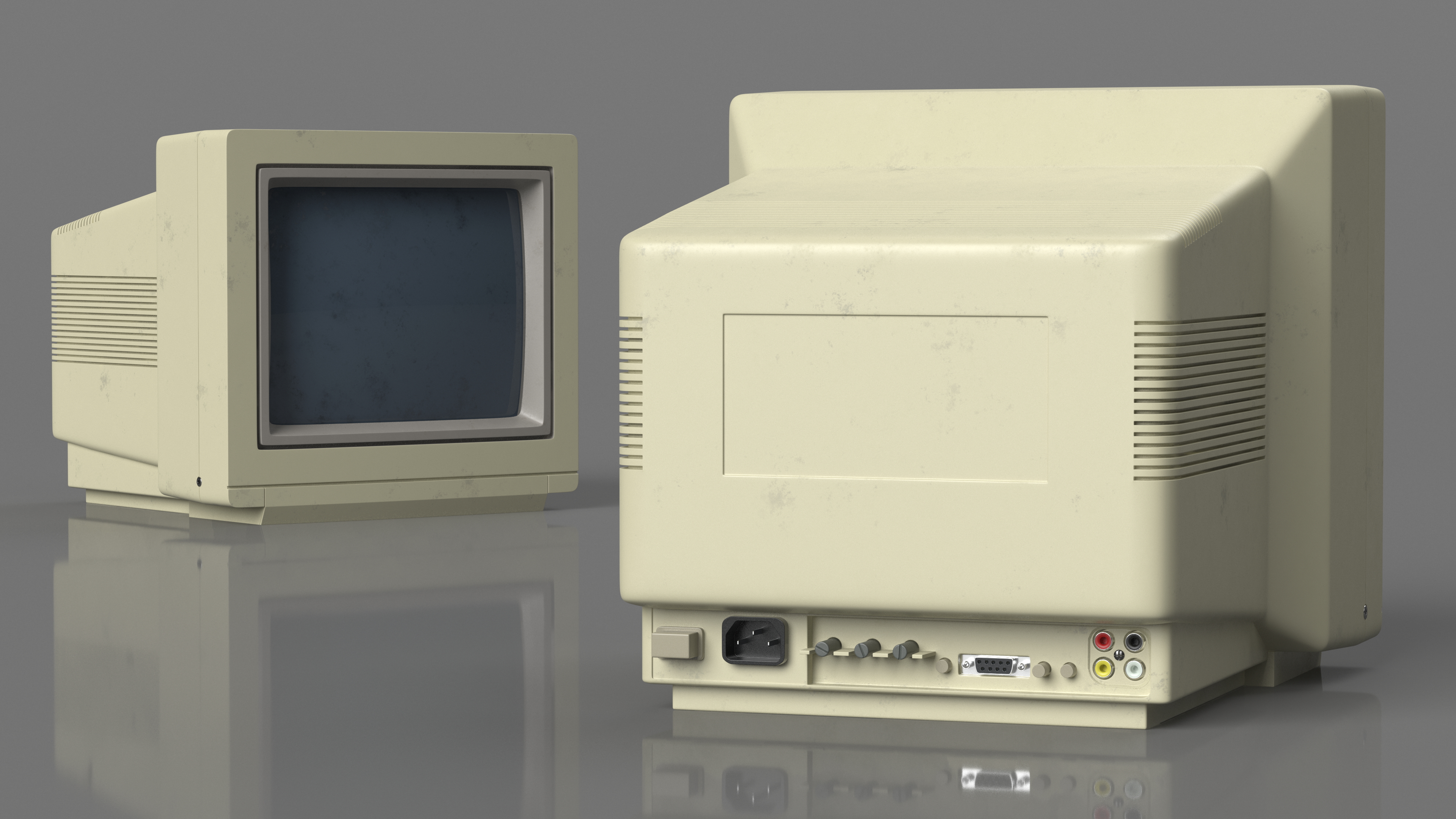 Old Retro Monitor 3D