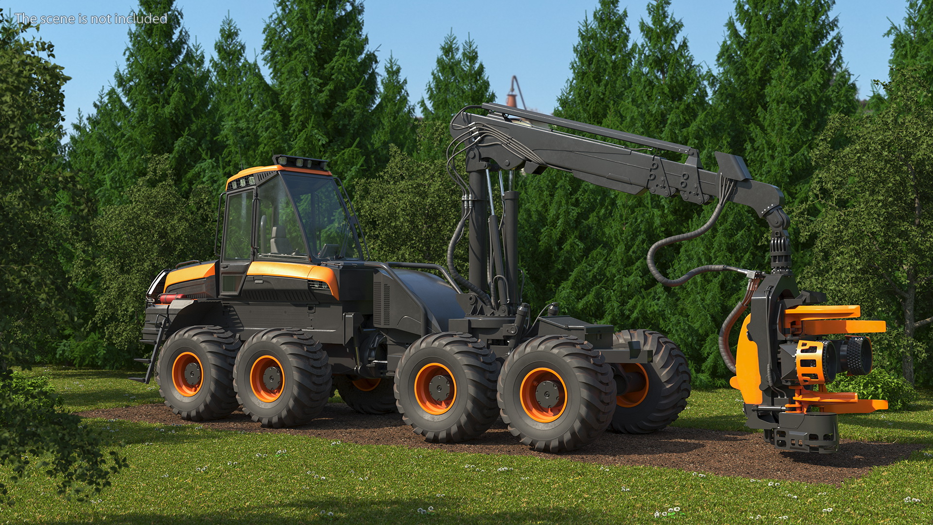 Forestry Harvester New 3D