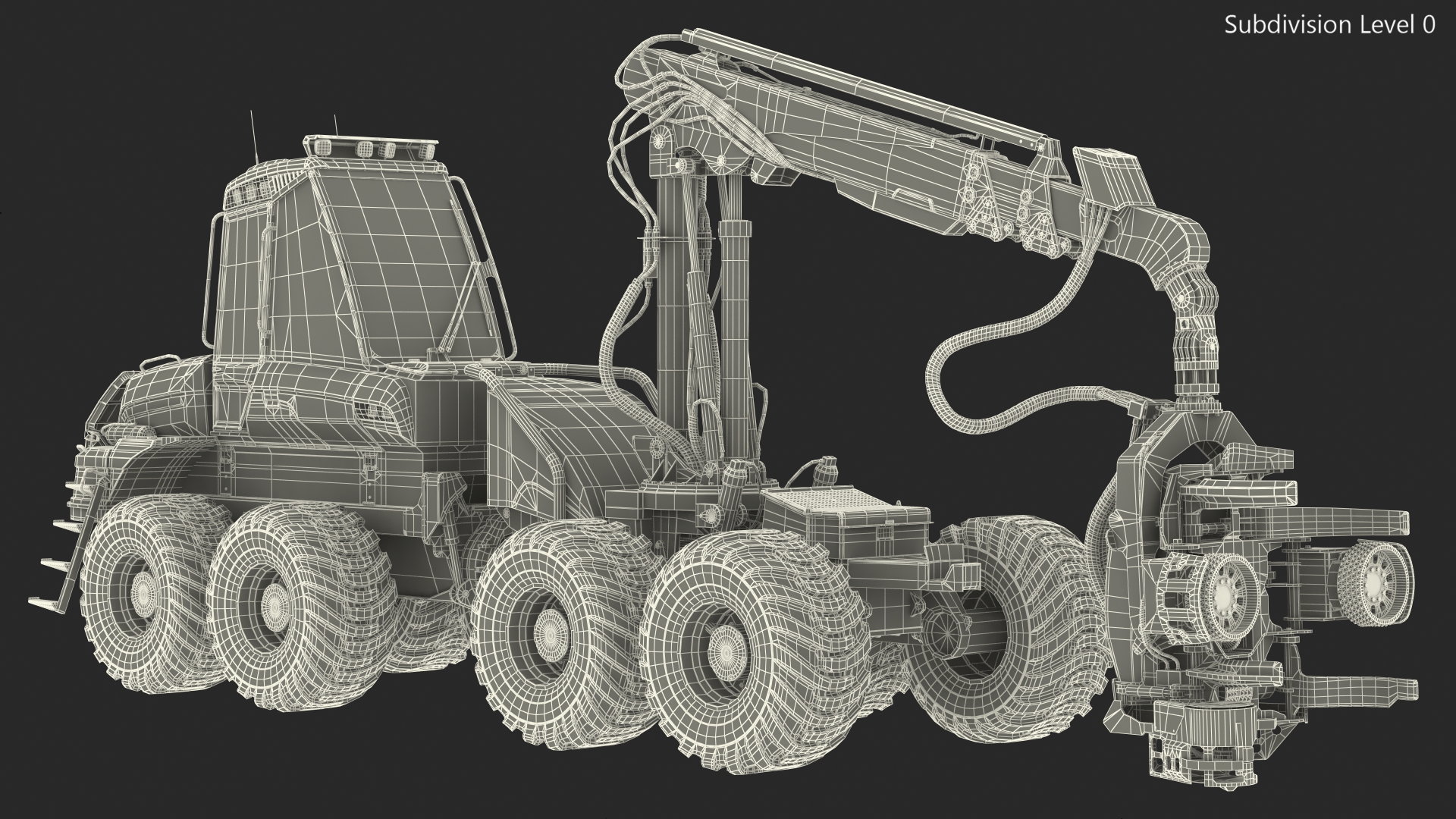 Forestry Harvester New 3D