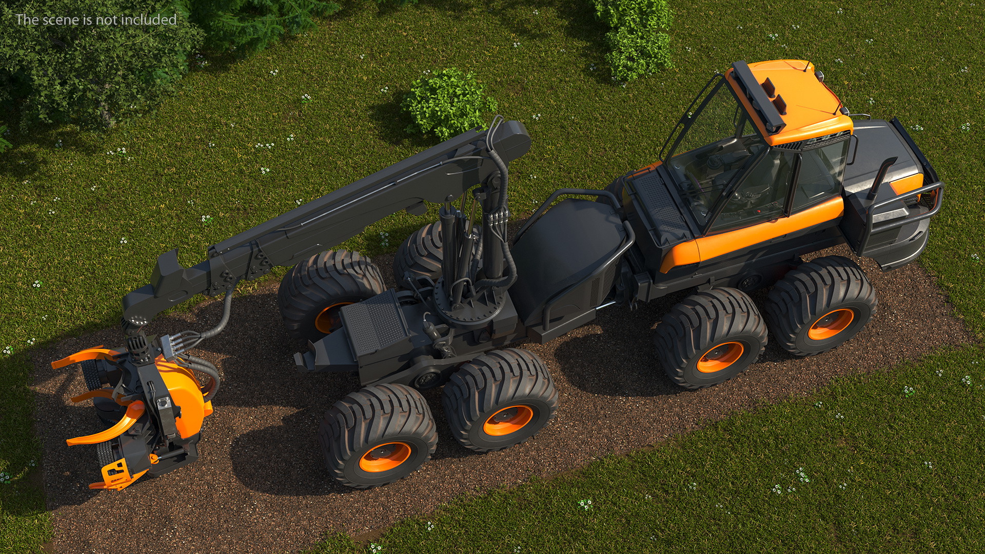 Forestry Harvester New 3D