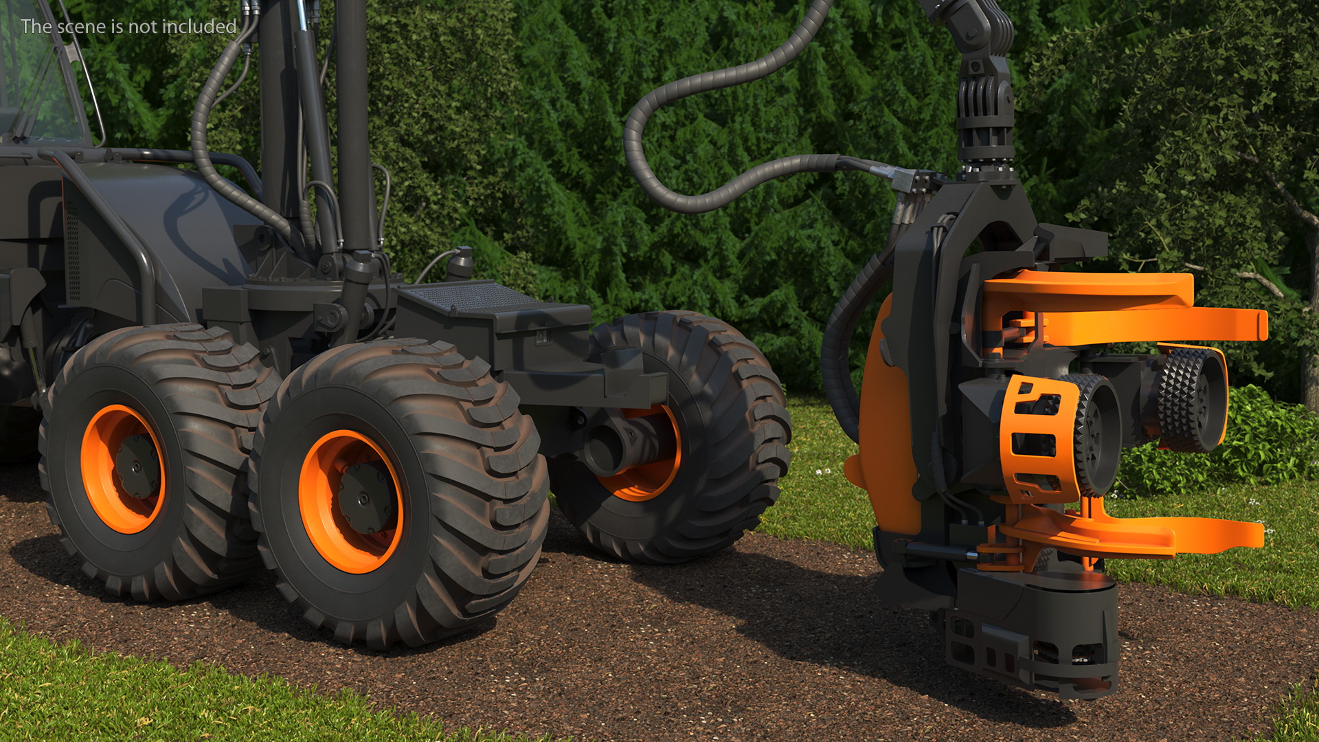 Forestry Harvester New 3D
