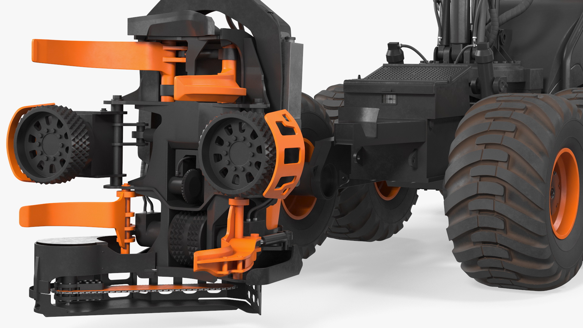 Forestry Harvester New 3D