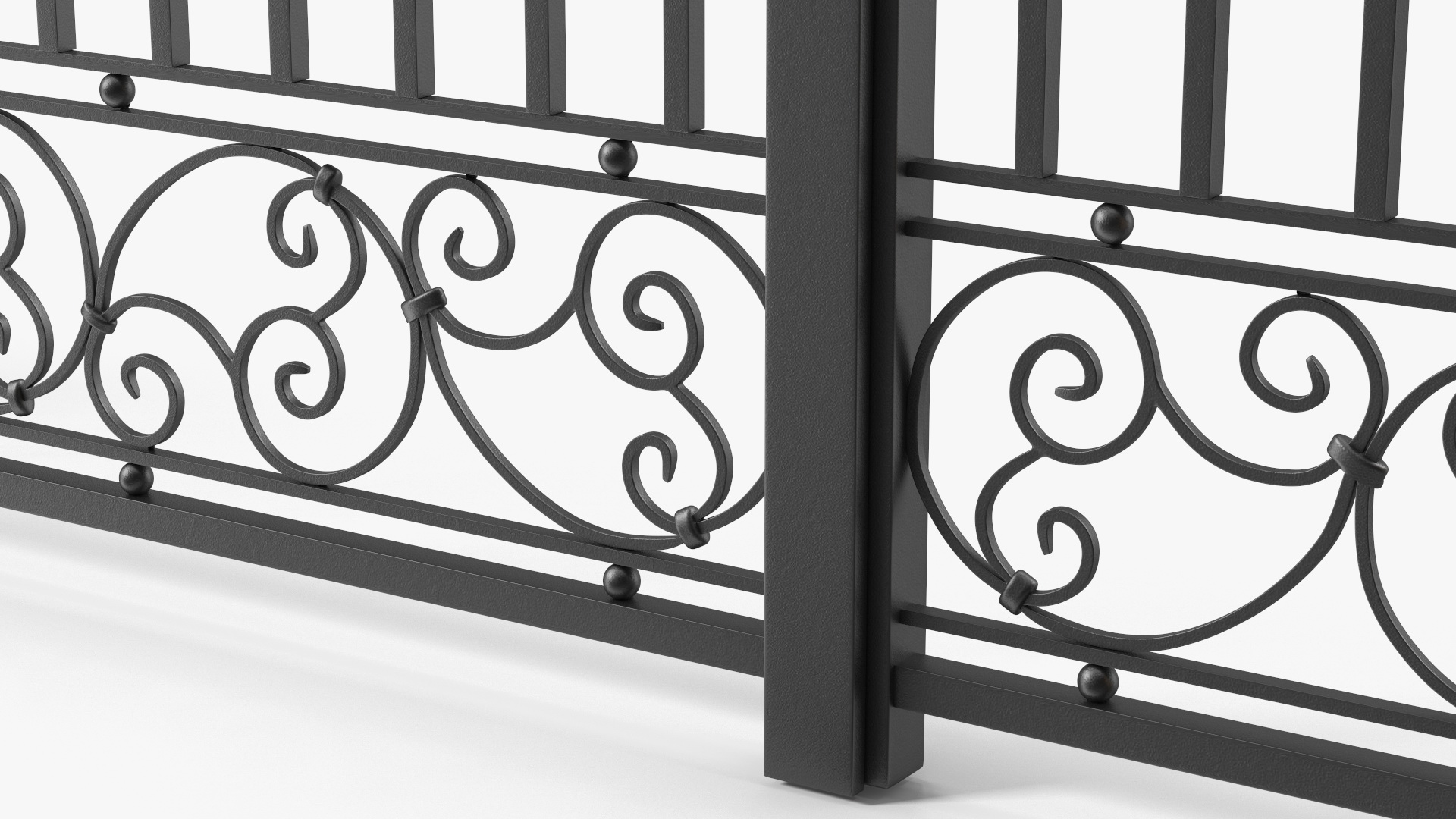 3D Ornate Iron Gate