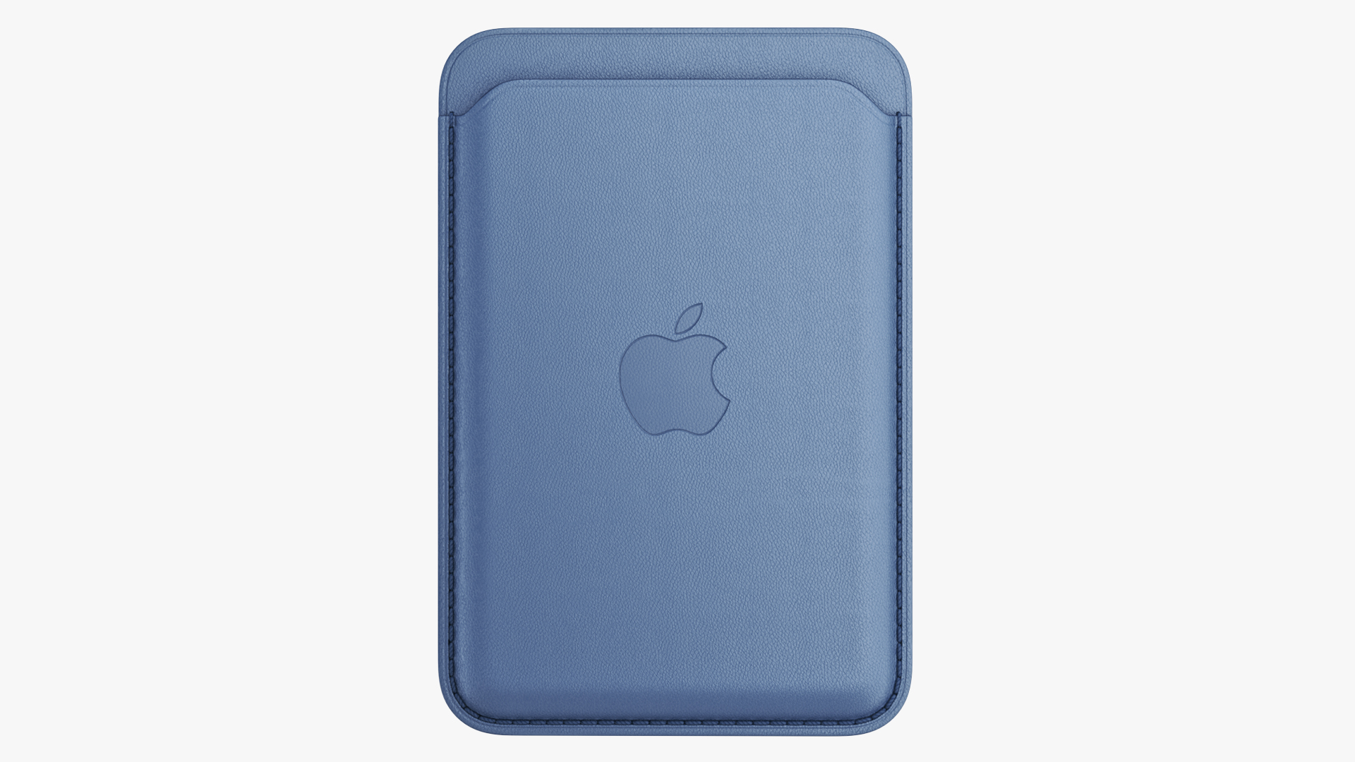 3D iPhone Leather Wallet with MagSafe Baltic Blue