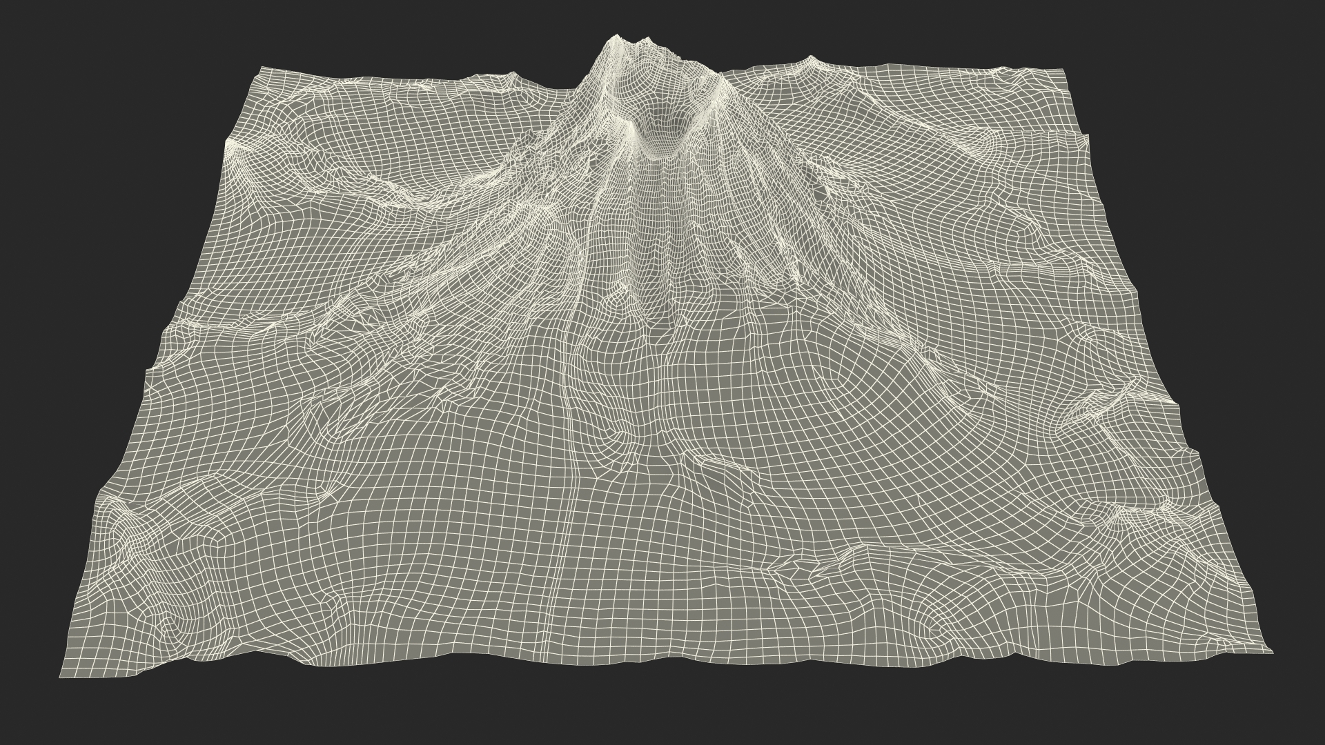 Active Volcano 3D model