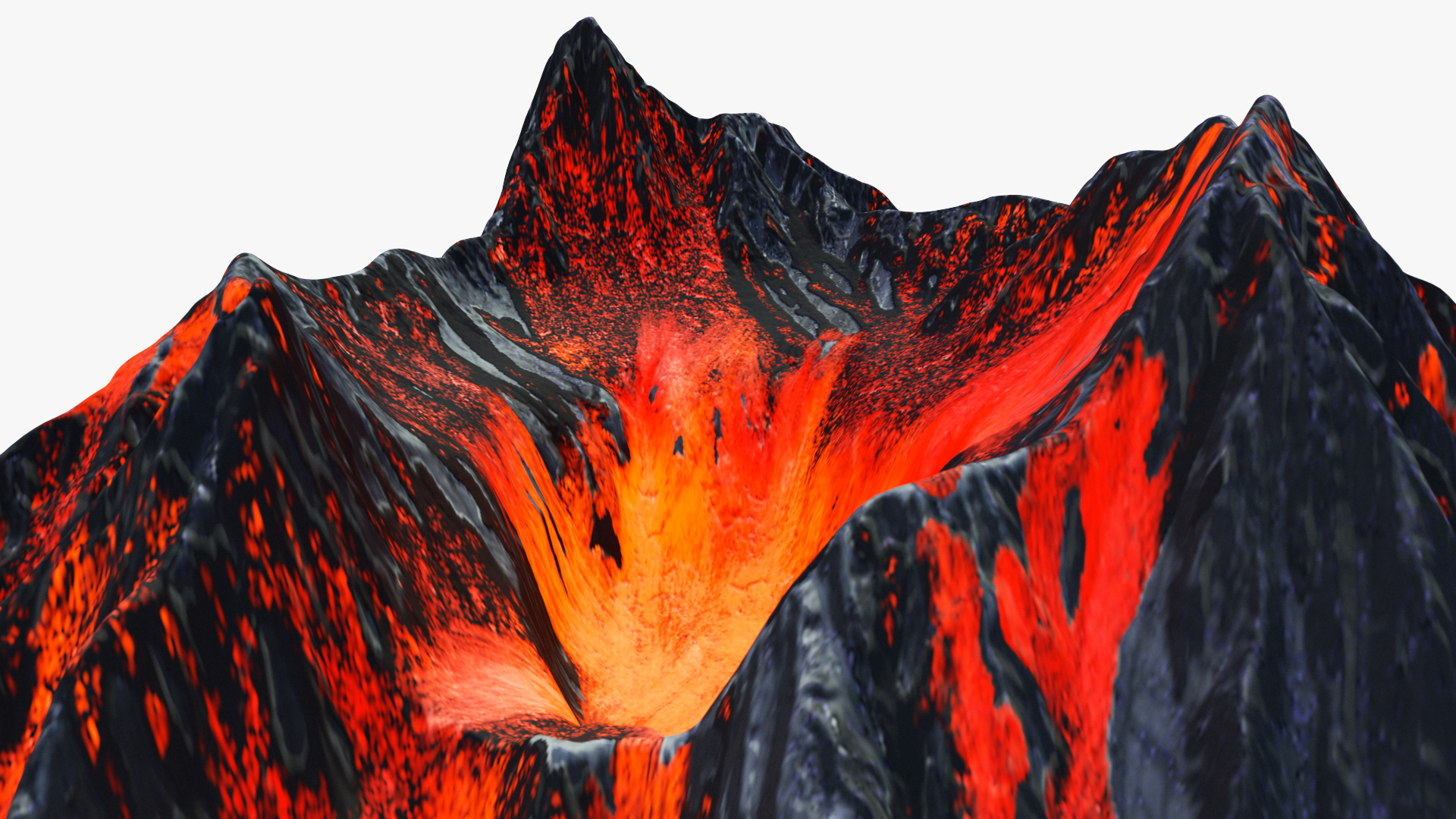 Active Volcano 3D model