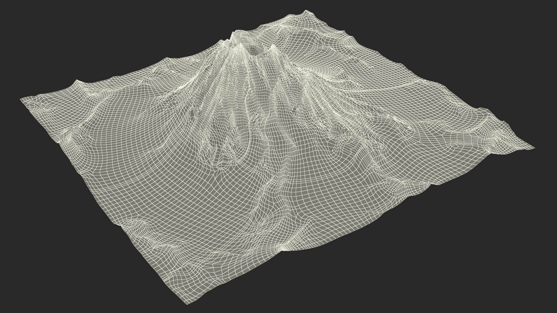 Active Volcano 3D model
