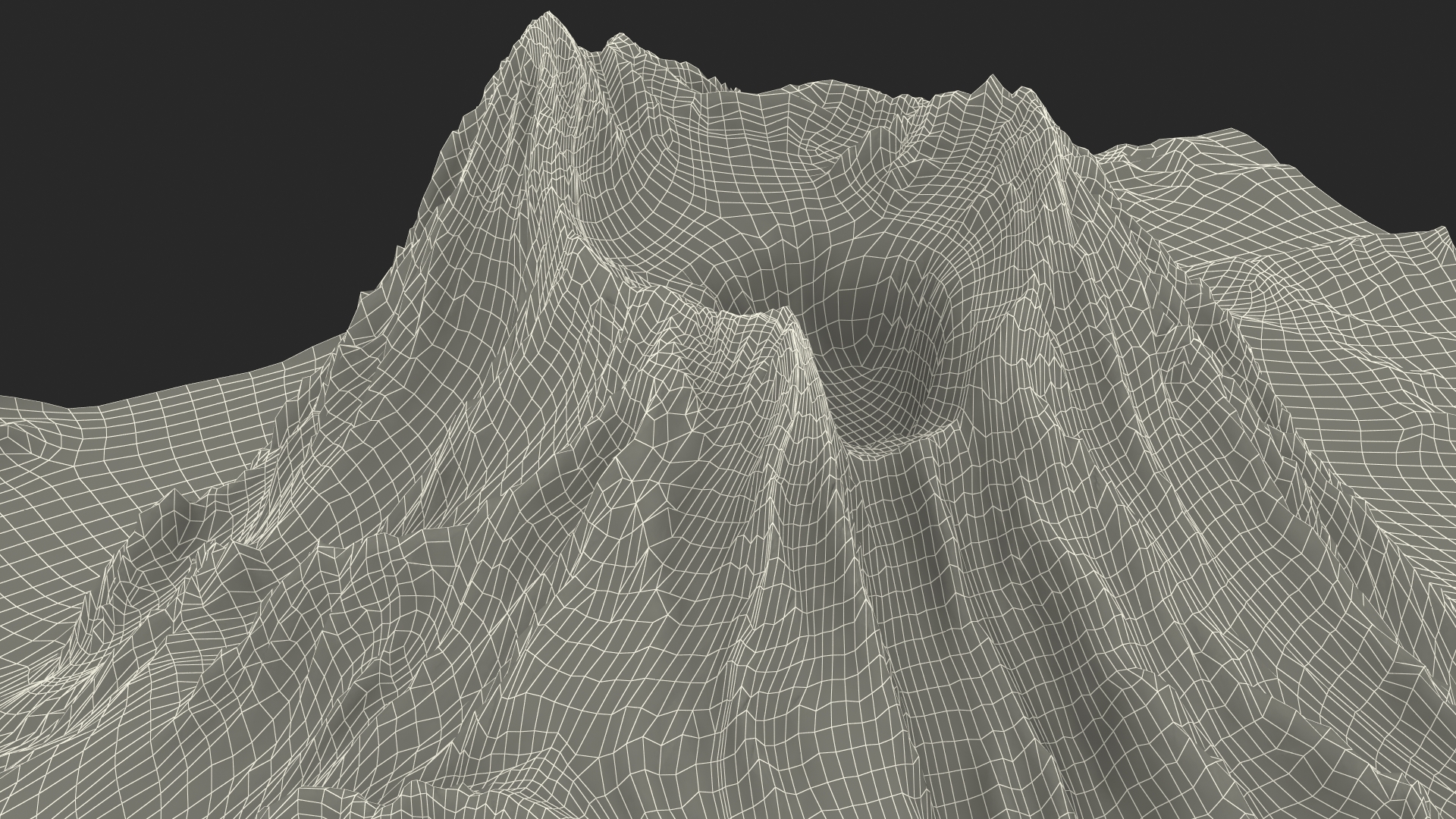 Active Volcano 3D model