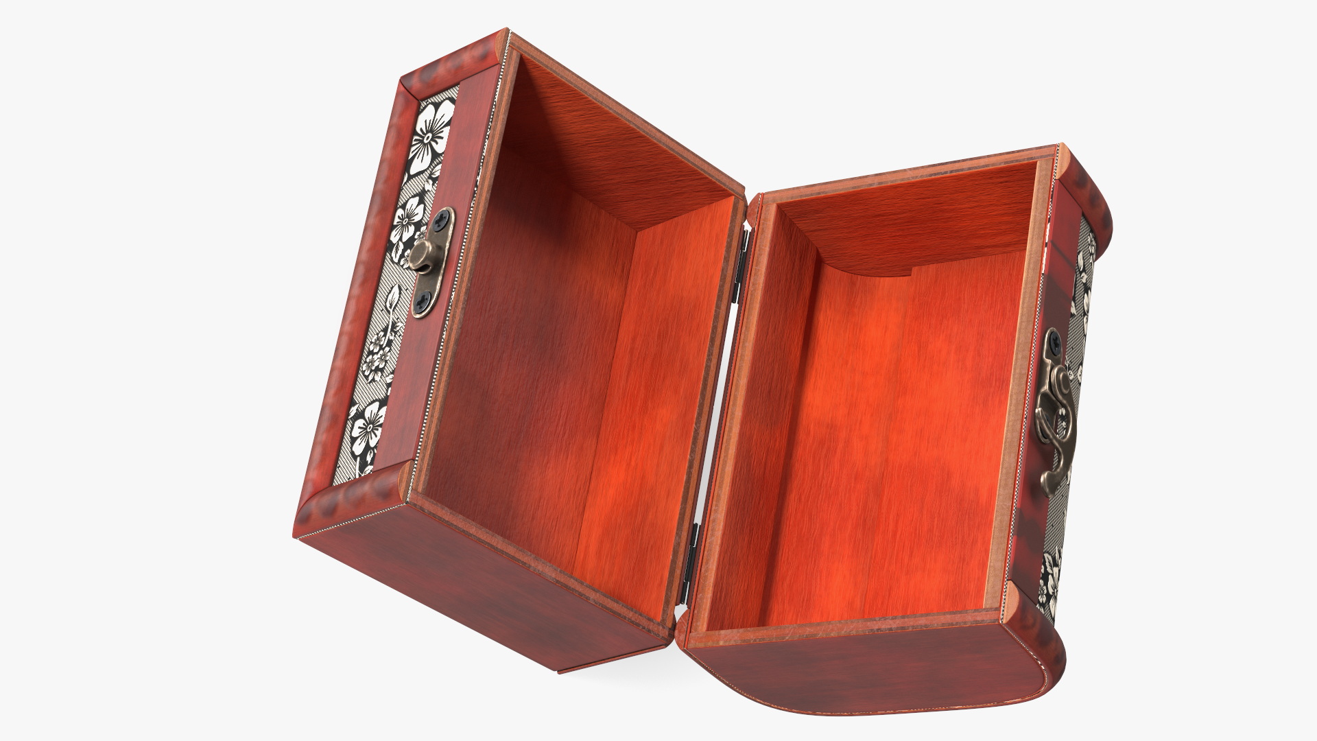 3D Empty Treasure Box model