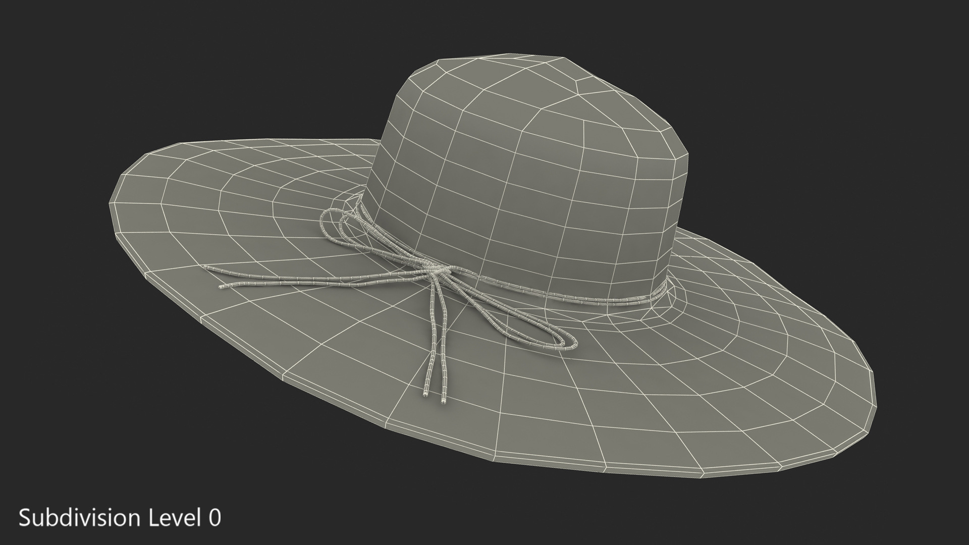 Women Straw Hat Yellow 3D