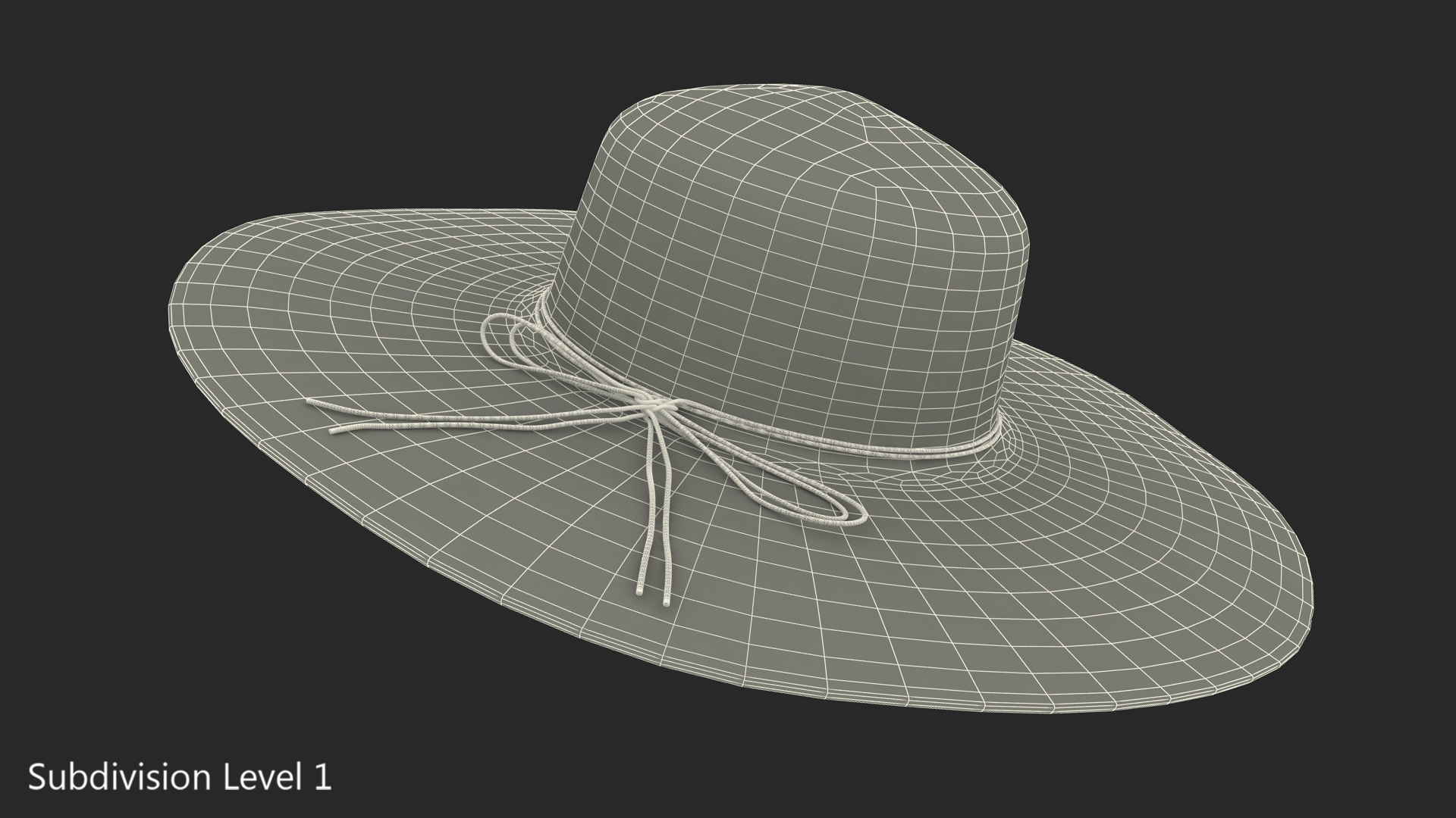 Women Straw Hat Yellow 3D