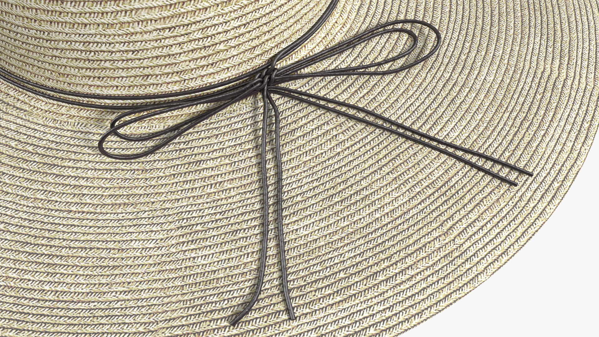 Women Straw Hat Yellow 3D