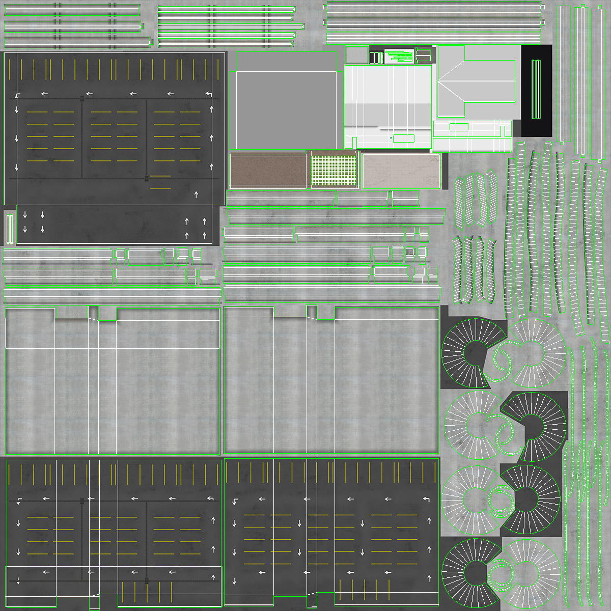 Parking Place Fur 3D
