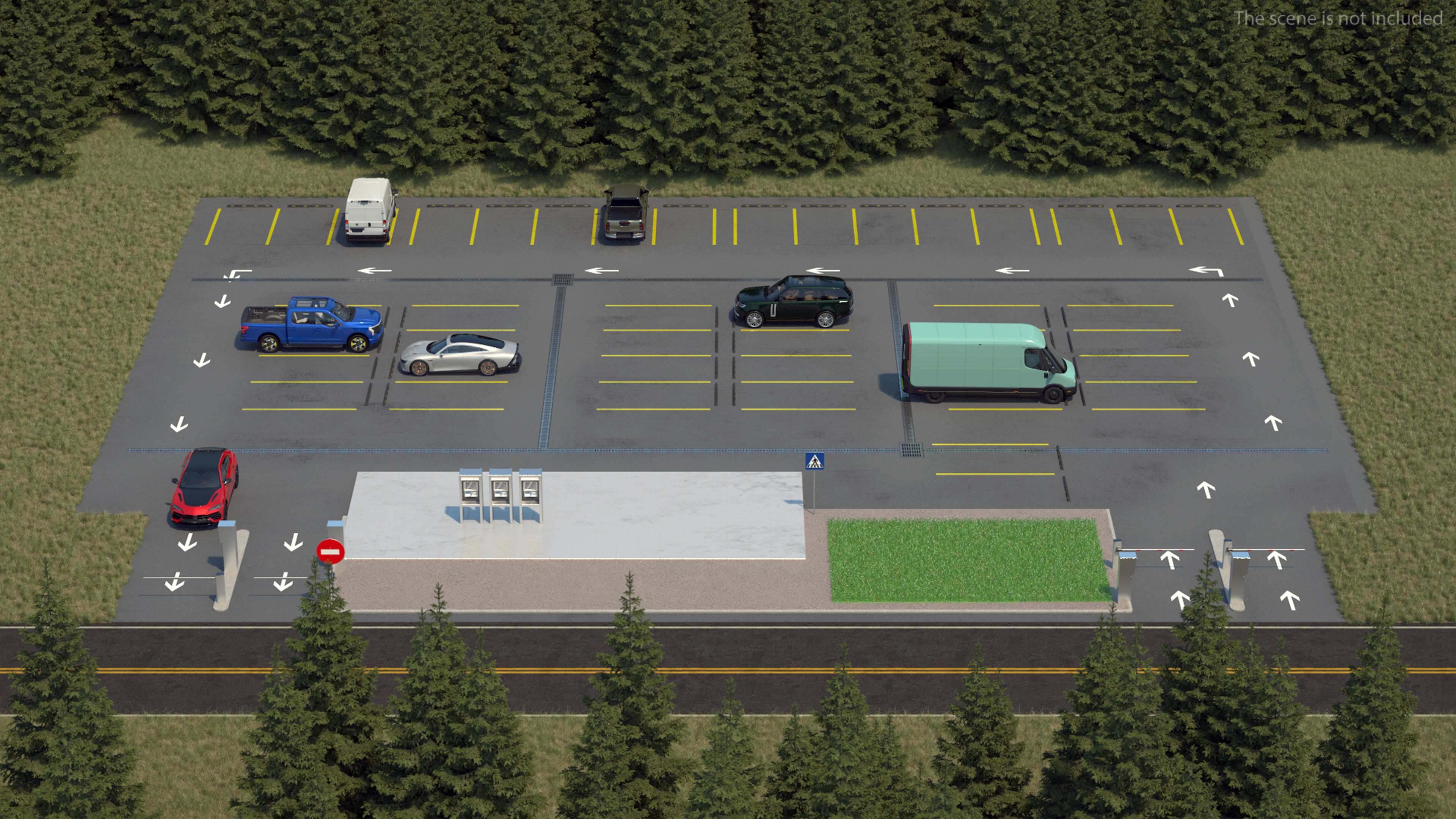Parking Place Fur 3D
