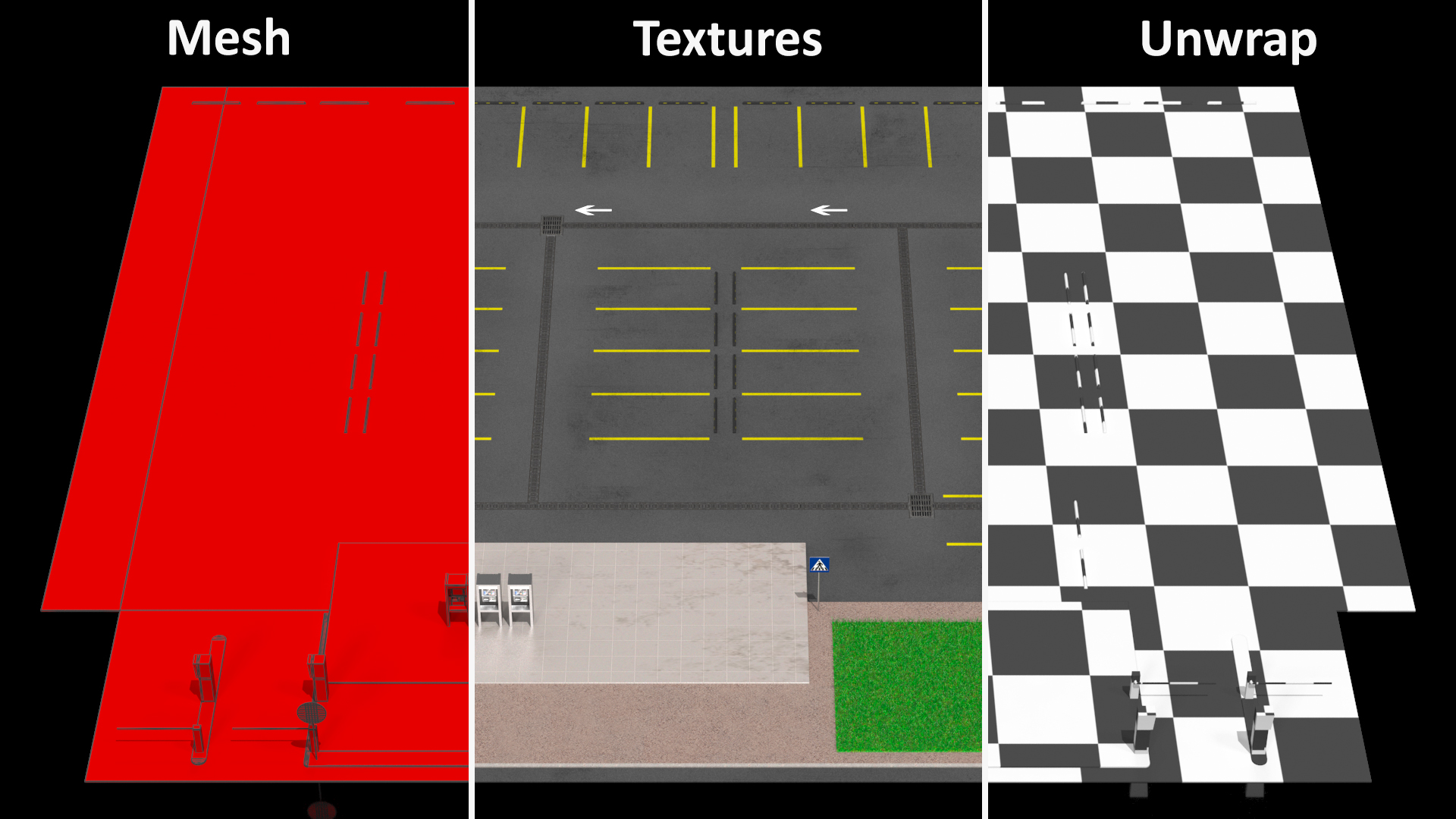 Parking Place Fur 3D