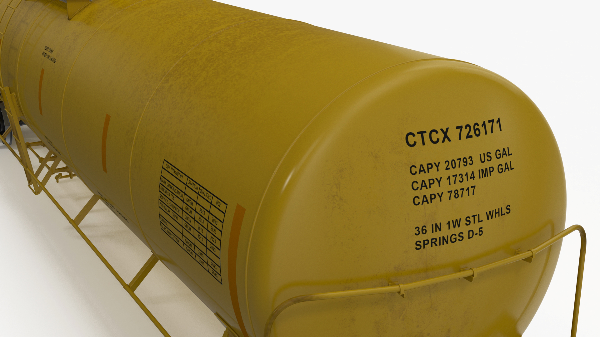 3D Rail Tank Car model