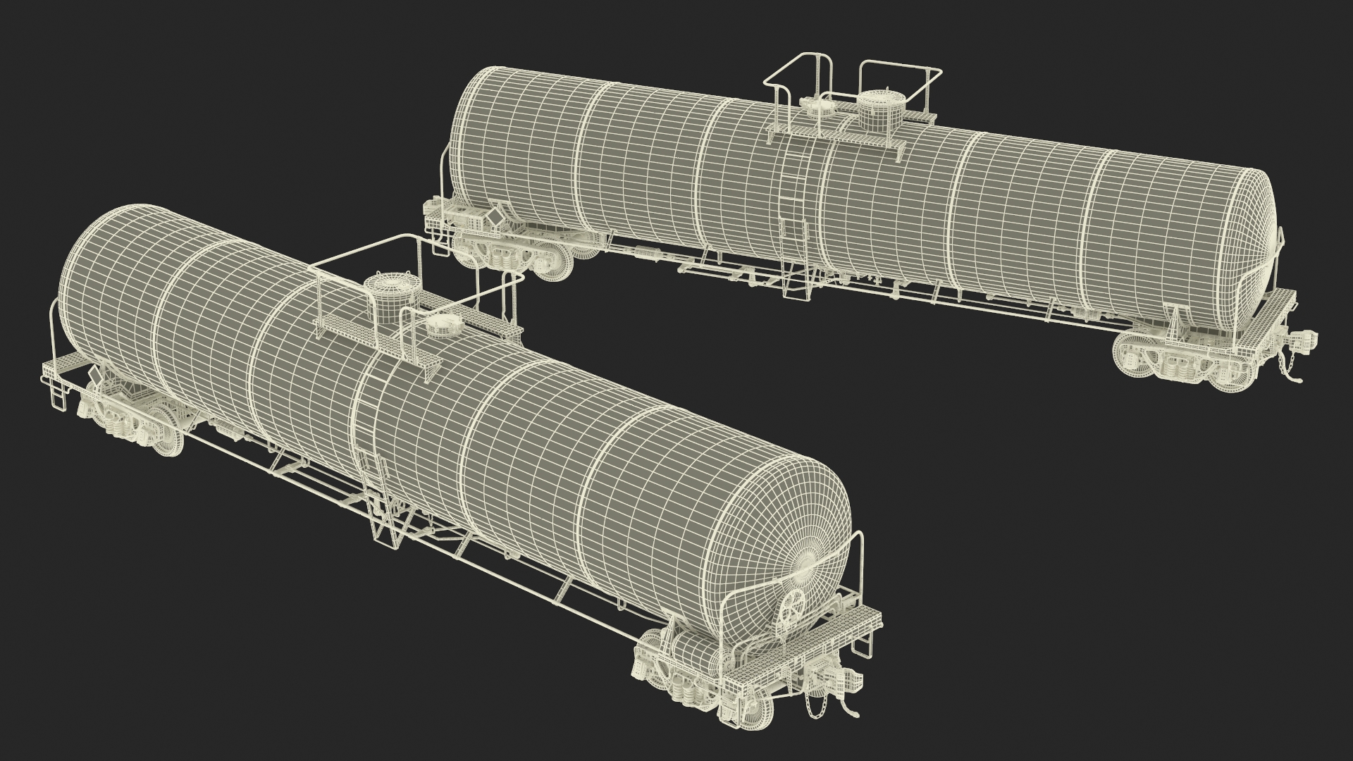 3D Rail Tank Car model