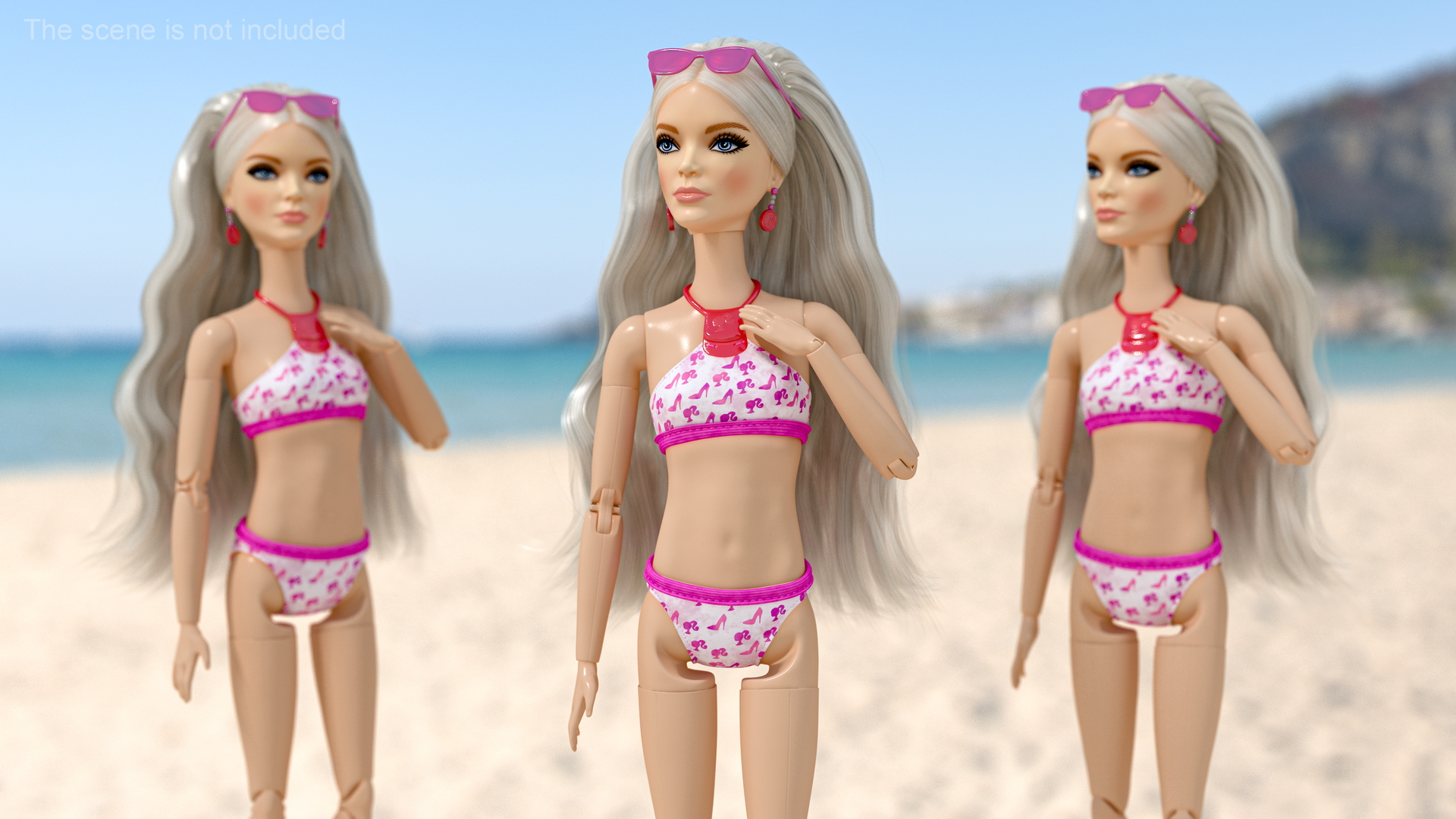 3D Barbie Doll Bikini model