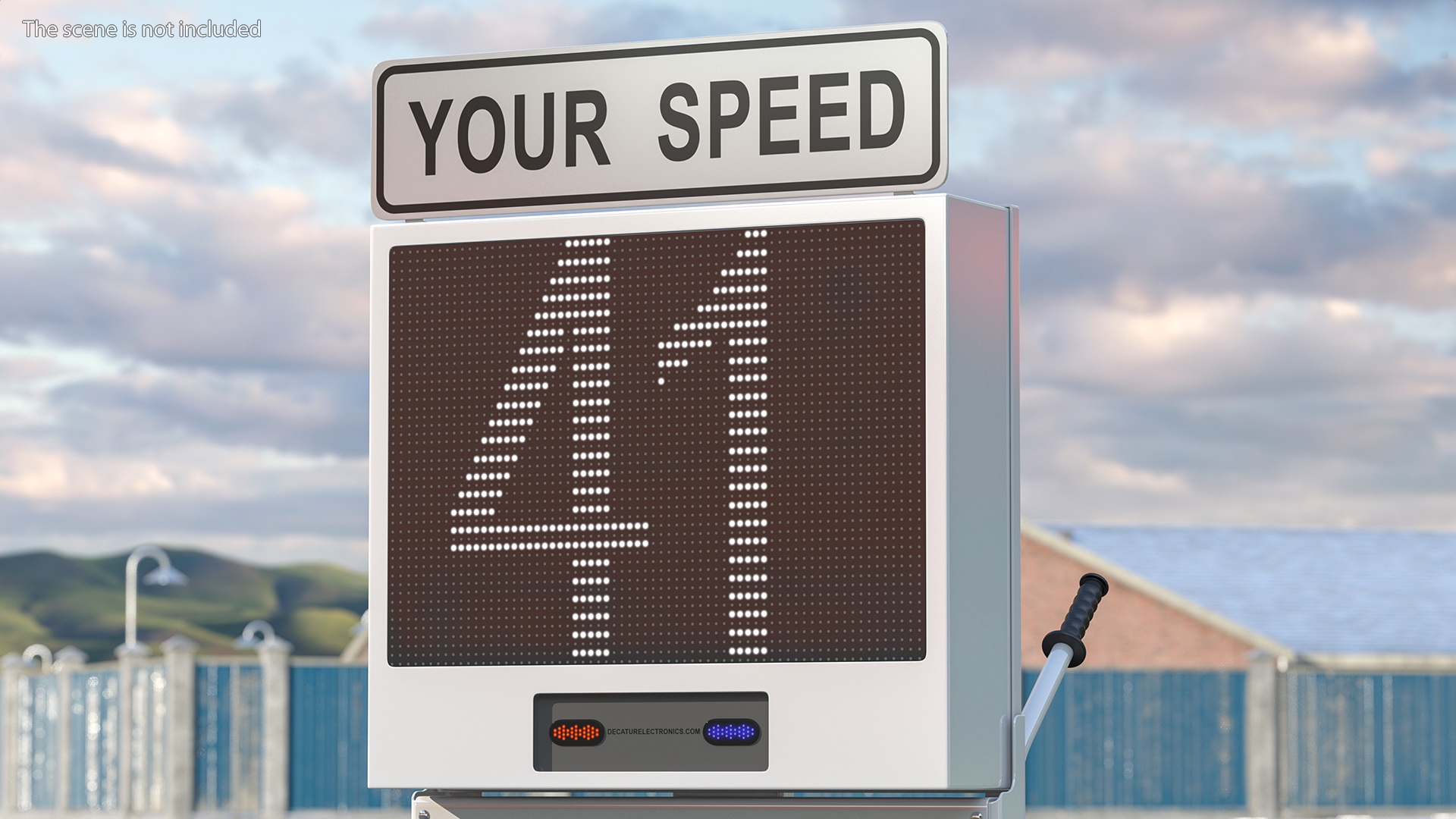 3D model Decatur Electronics OnSite 200MX Modular Speed Display Dolly