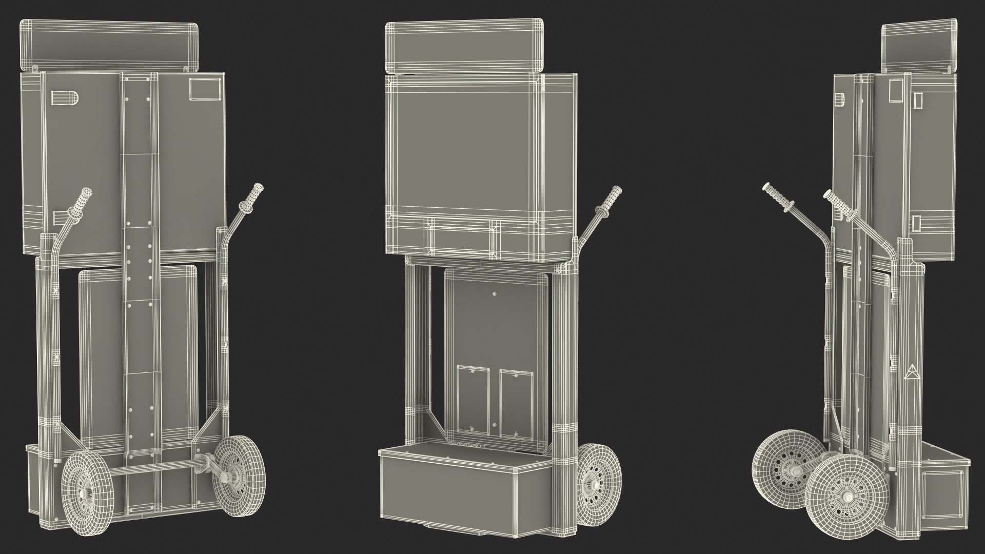 3D model Decatur Electronics OnSite 200MX Modular Speed Display Dolly