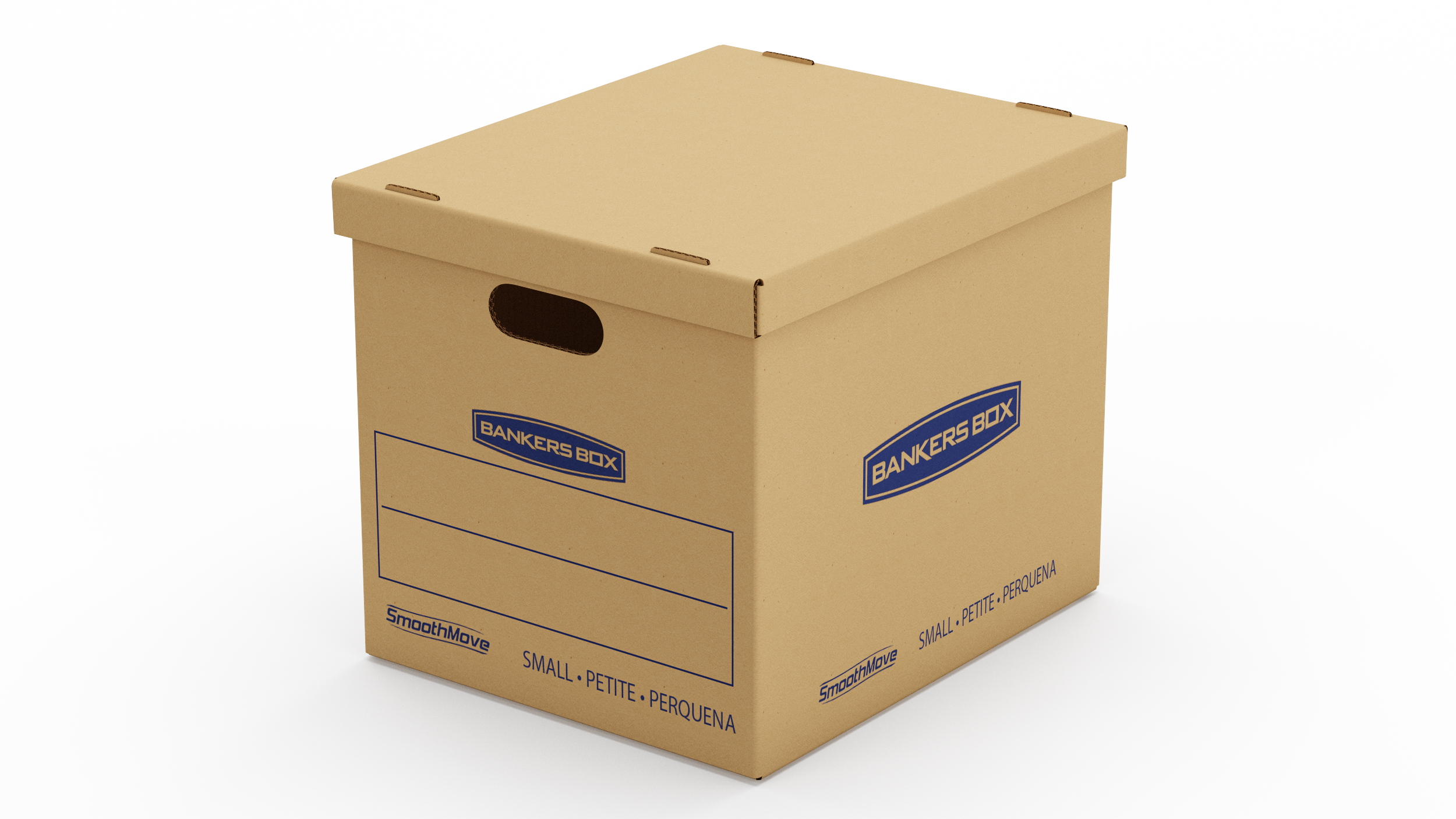 3D Carton Bankers Box model