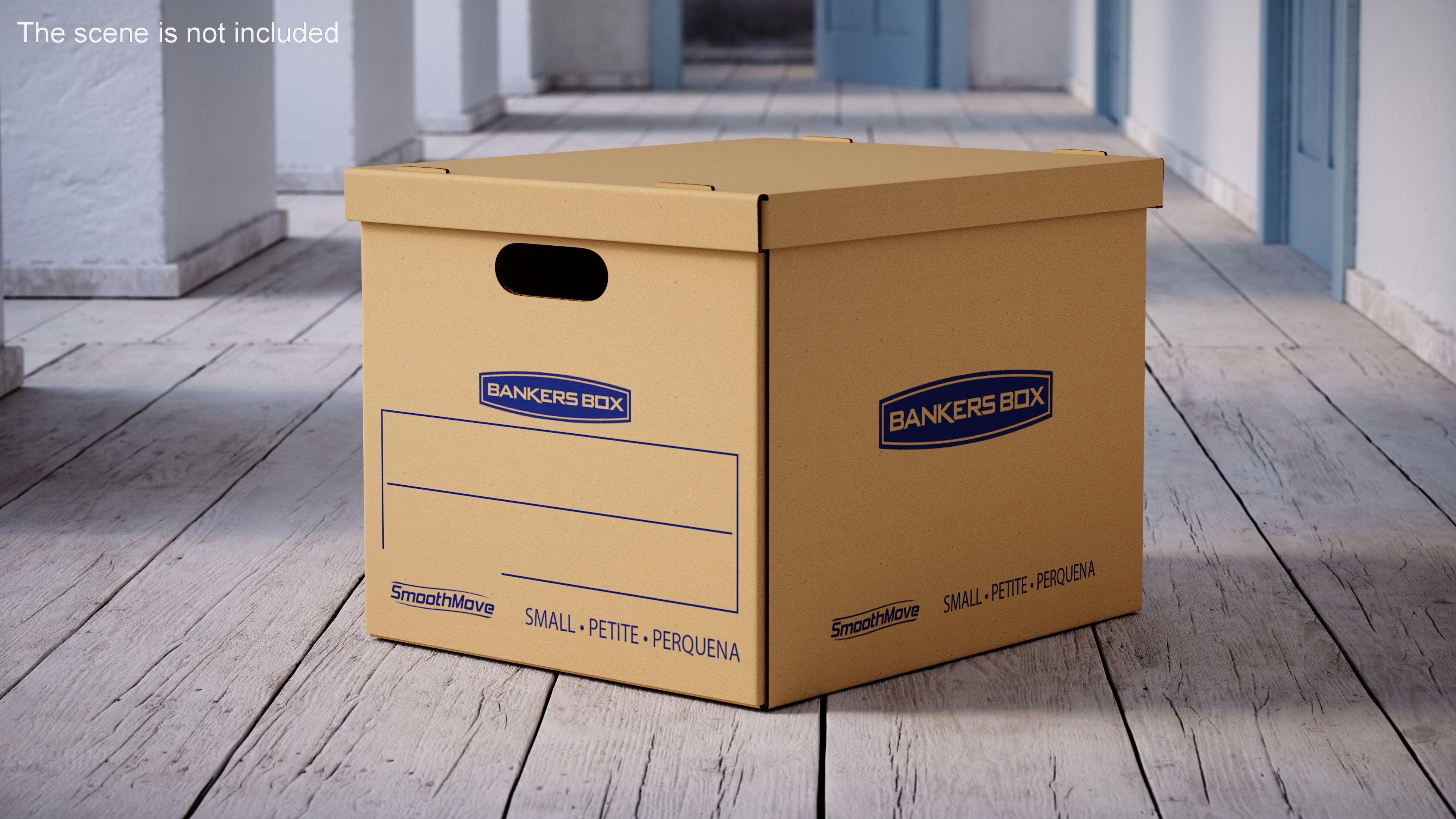 3D Carton Bankers Box model