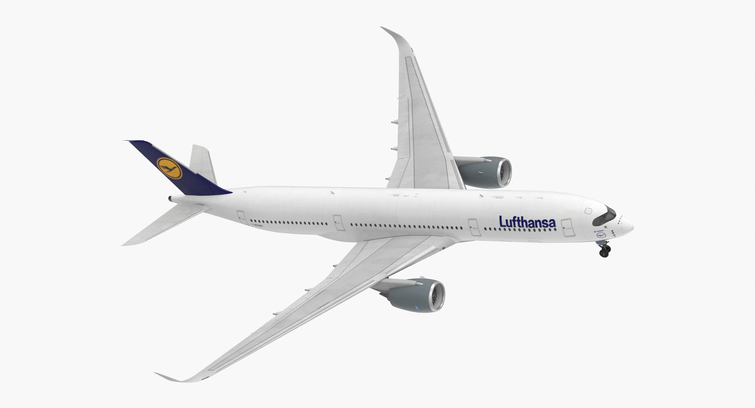 3D model Airbus A350 900 Lufthansa