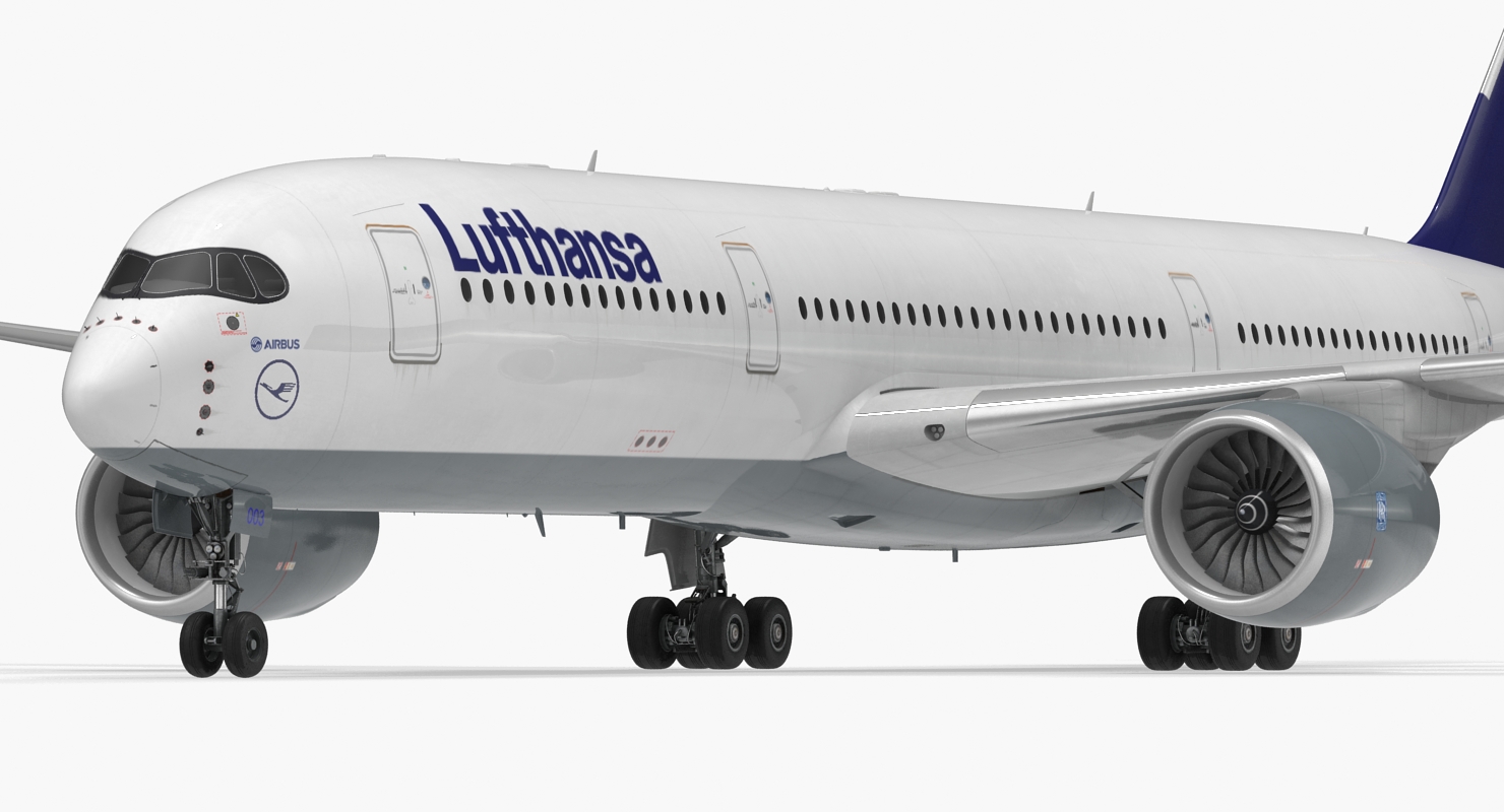 3D model Airbus A350 900 Lufthansa