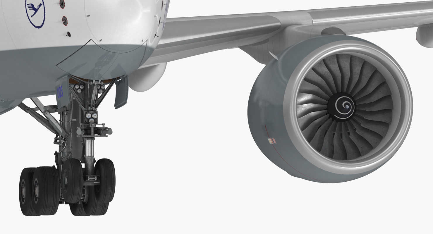 3D model Airbus A350 900 Lufthansa