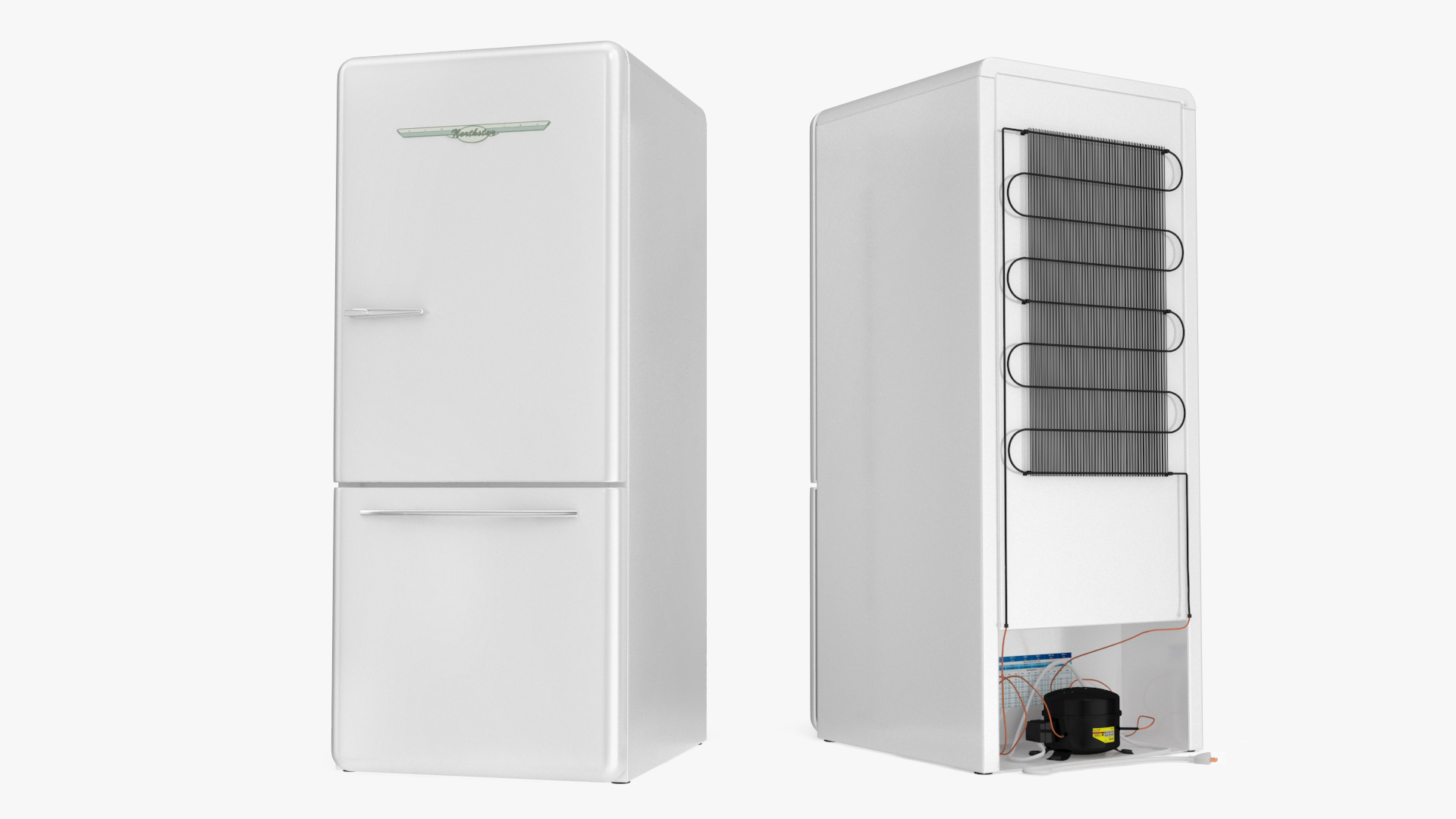 3D Vintage Style Refrigerator
