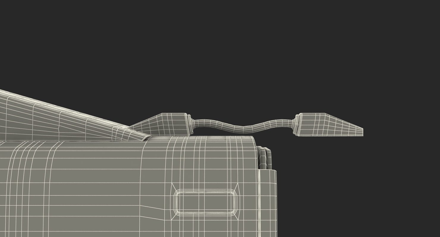 3D Bullet Train Passenger Car Rail Star Rigged model