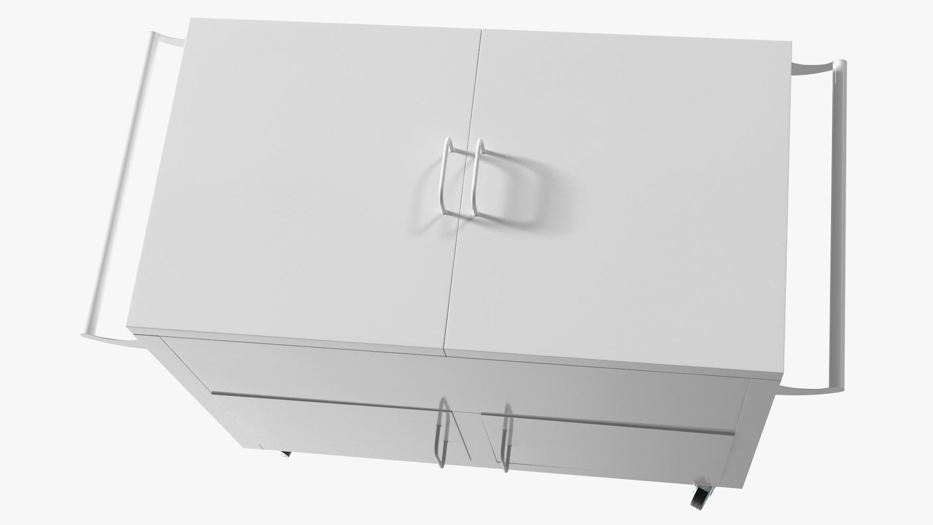 Mobile Rolling Box White 3D model
