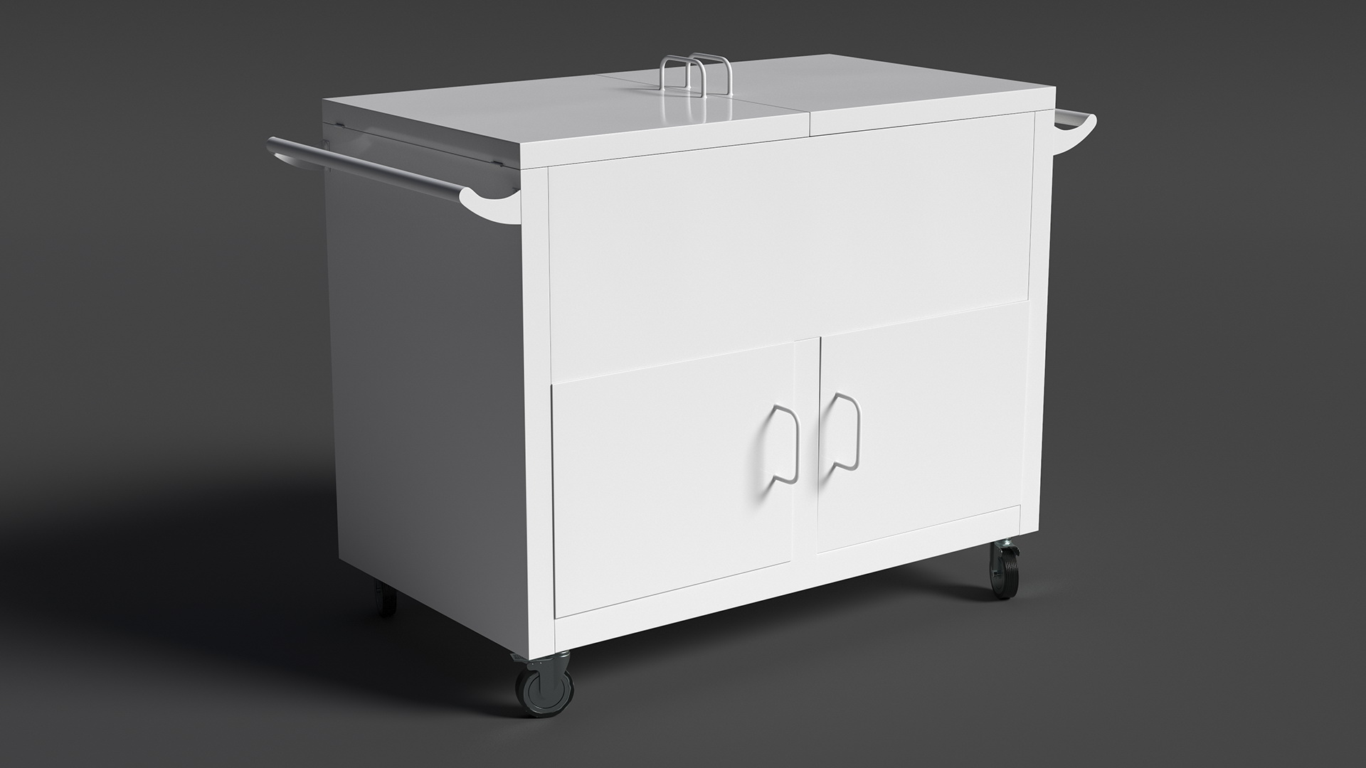 Mobile Rolling Box White 3D model
