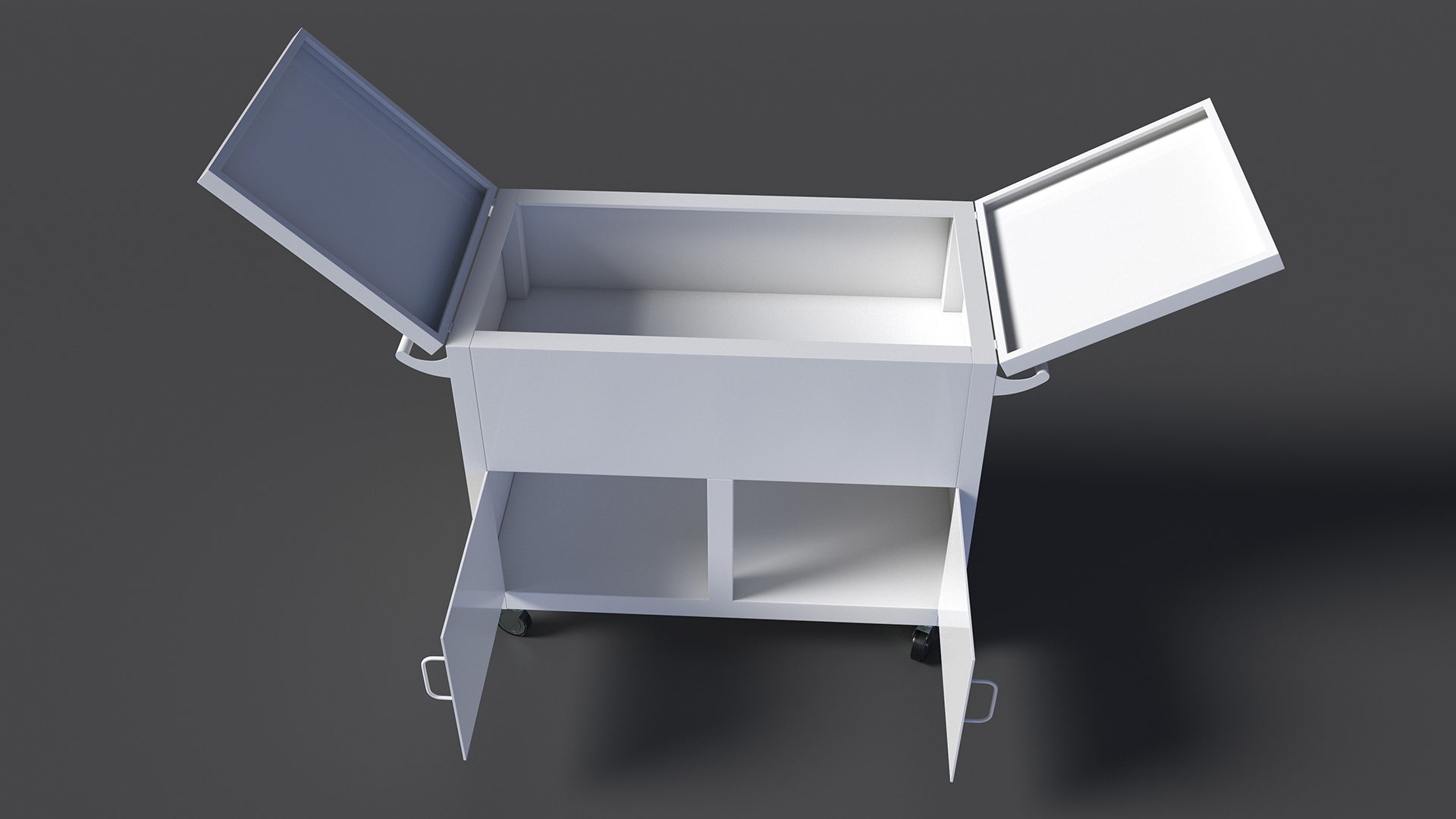 Mobile Rolling Box White 3D model