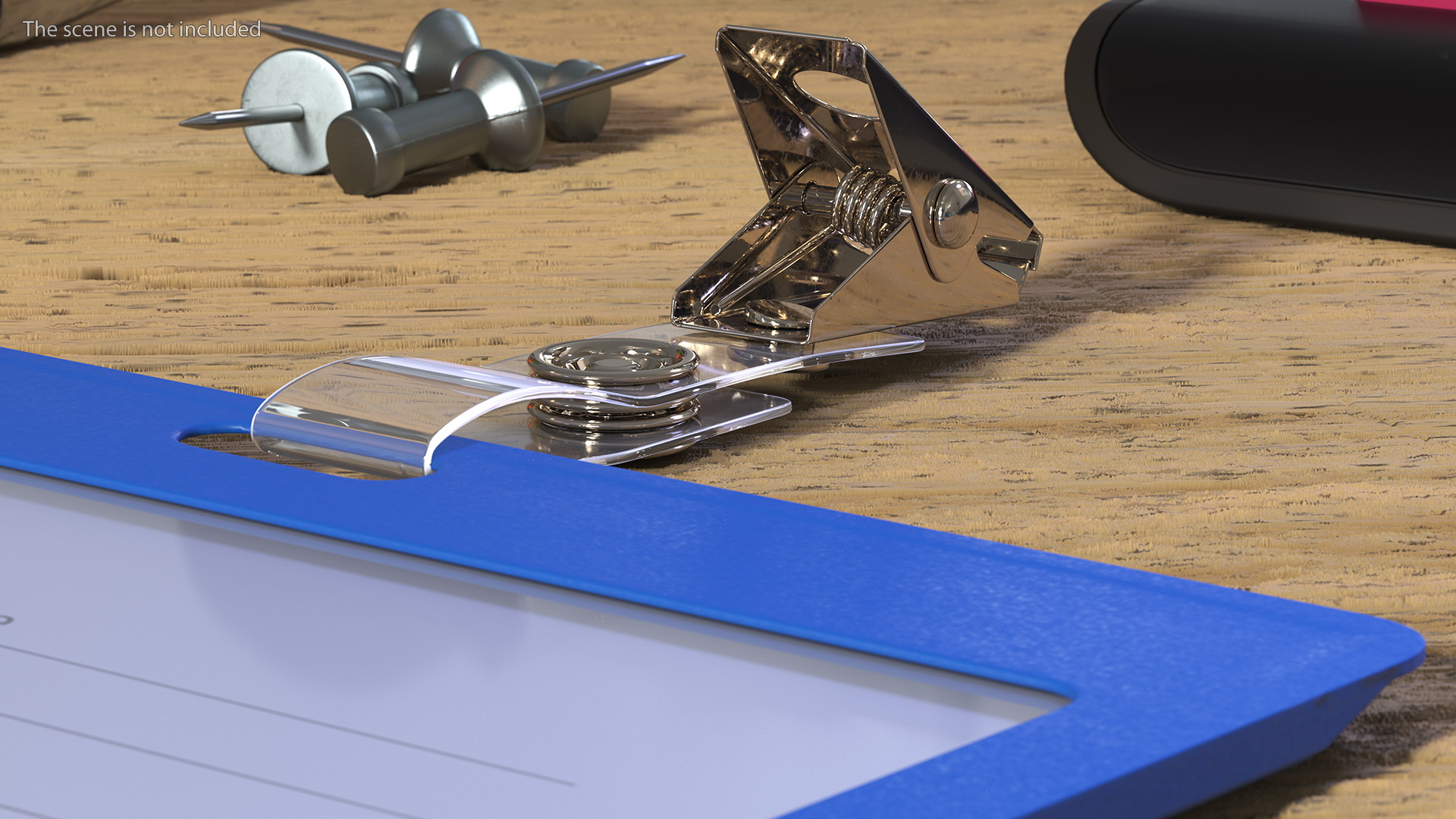 3D Rigid Enclosed Horizontal ID Badge Card Holder