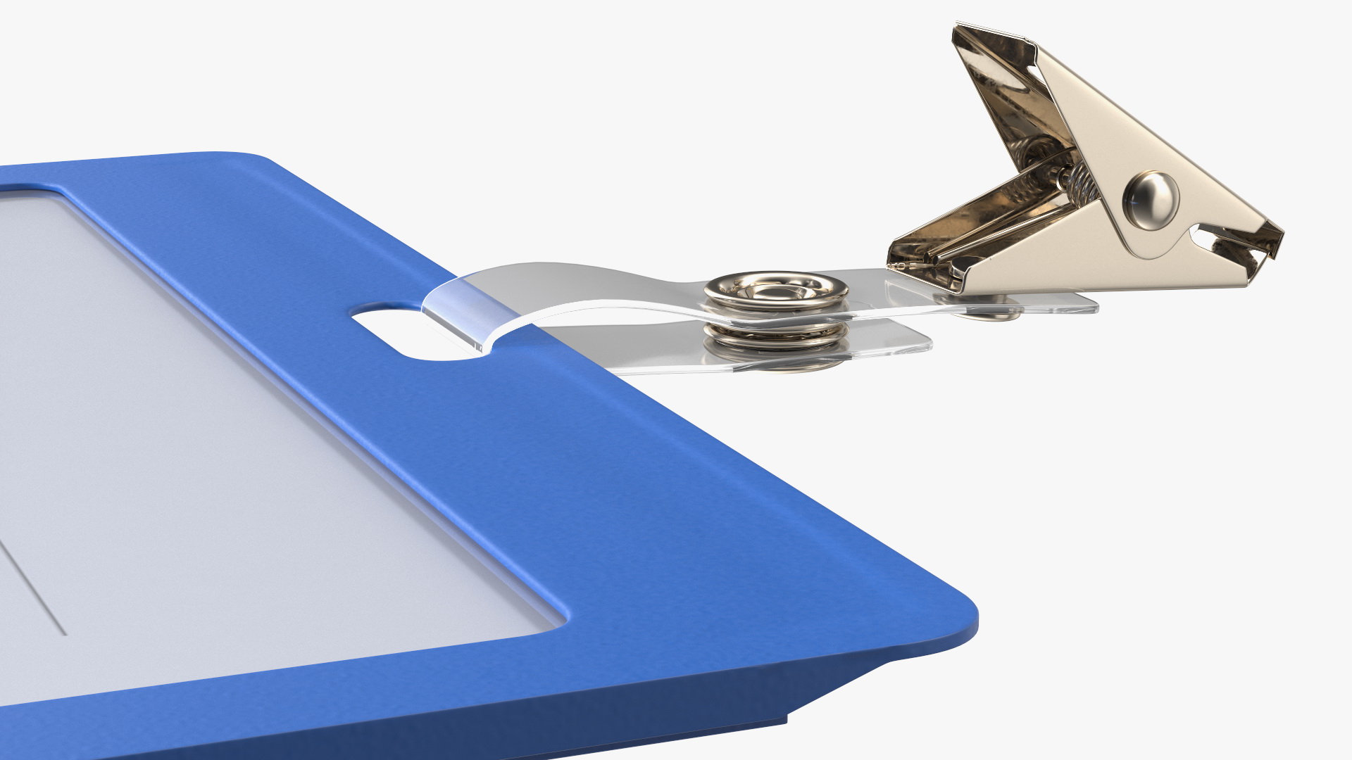3D Rigid Enclosed Horizontal ID Badge Card Holder