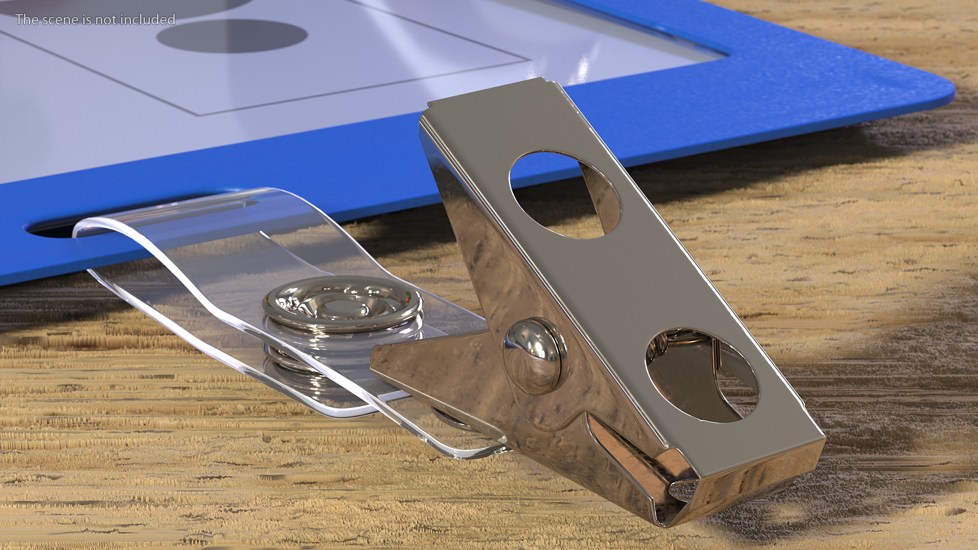 3D Rigid Enclosed Horizontal ID Badge Card Holder