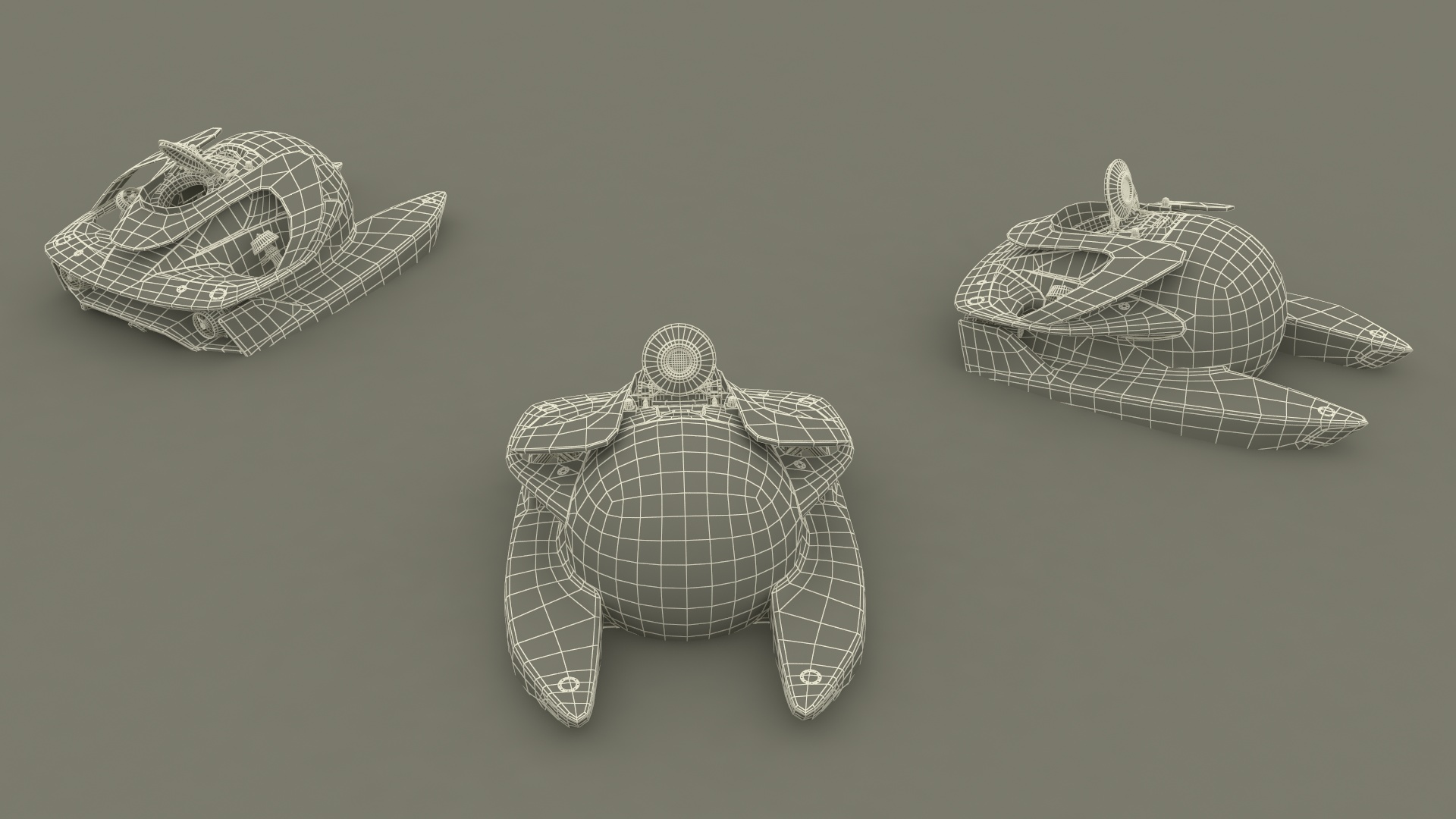 3D Luxurious Personal Submarine Ocean Rigged