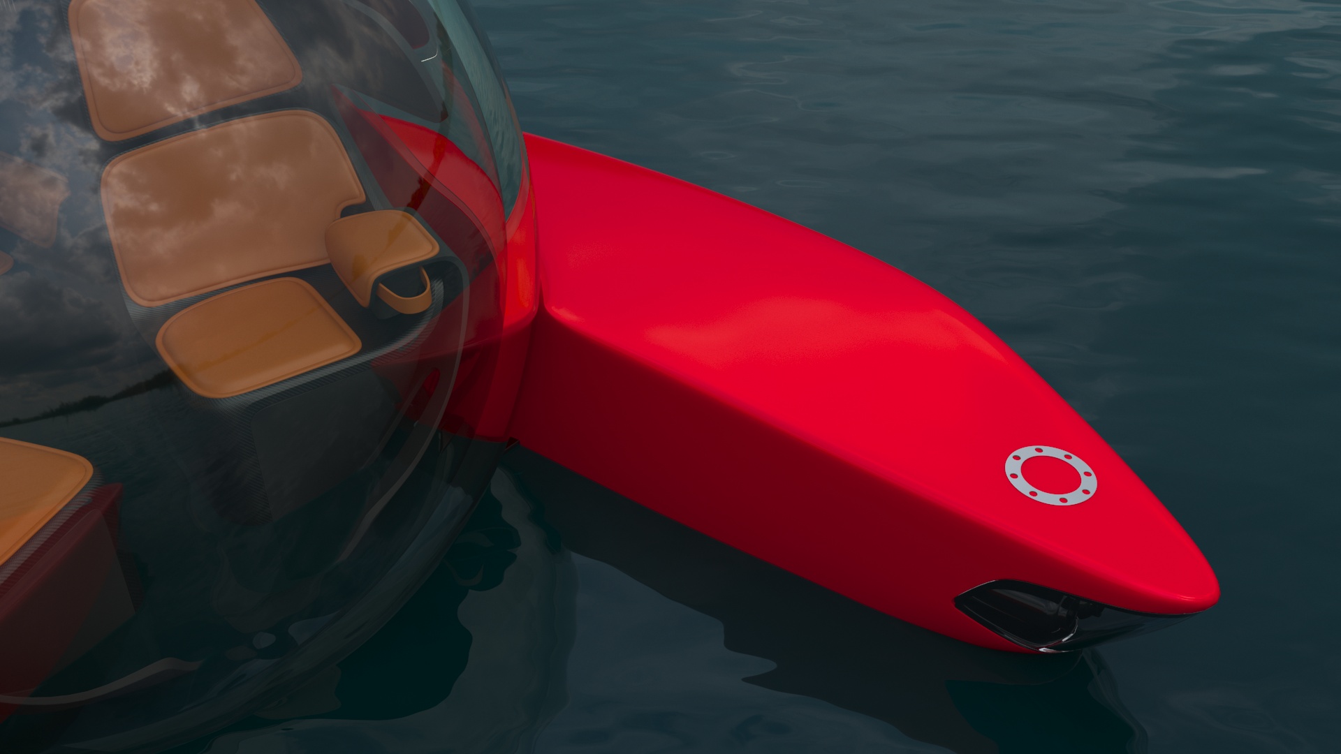 3D Luxurious Personal Submarine Ocean Rigged
