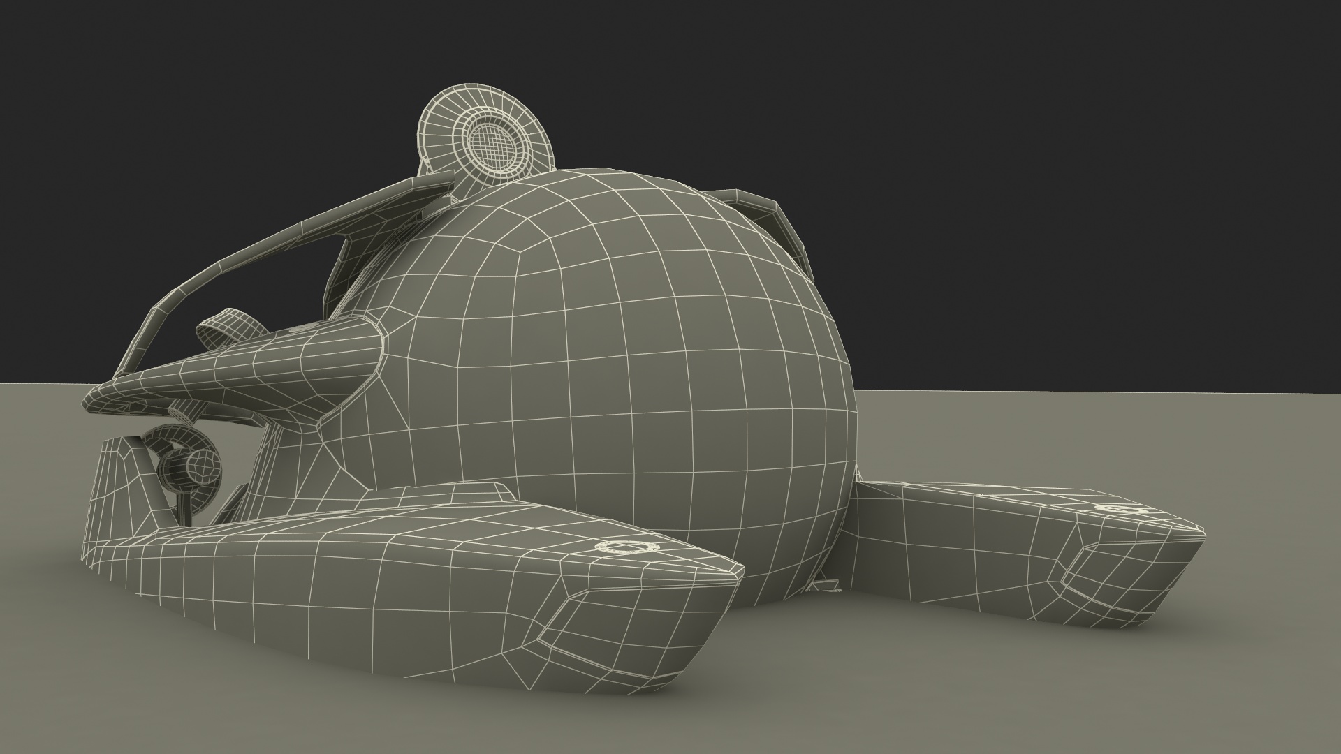 3D Luxurious Personal Submarine Ocean Rigged