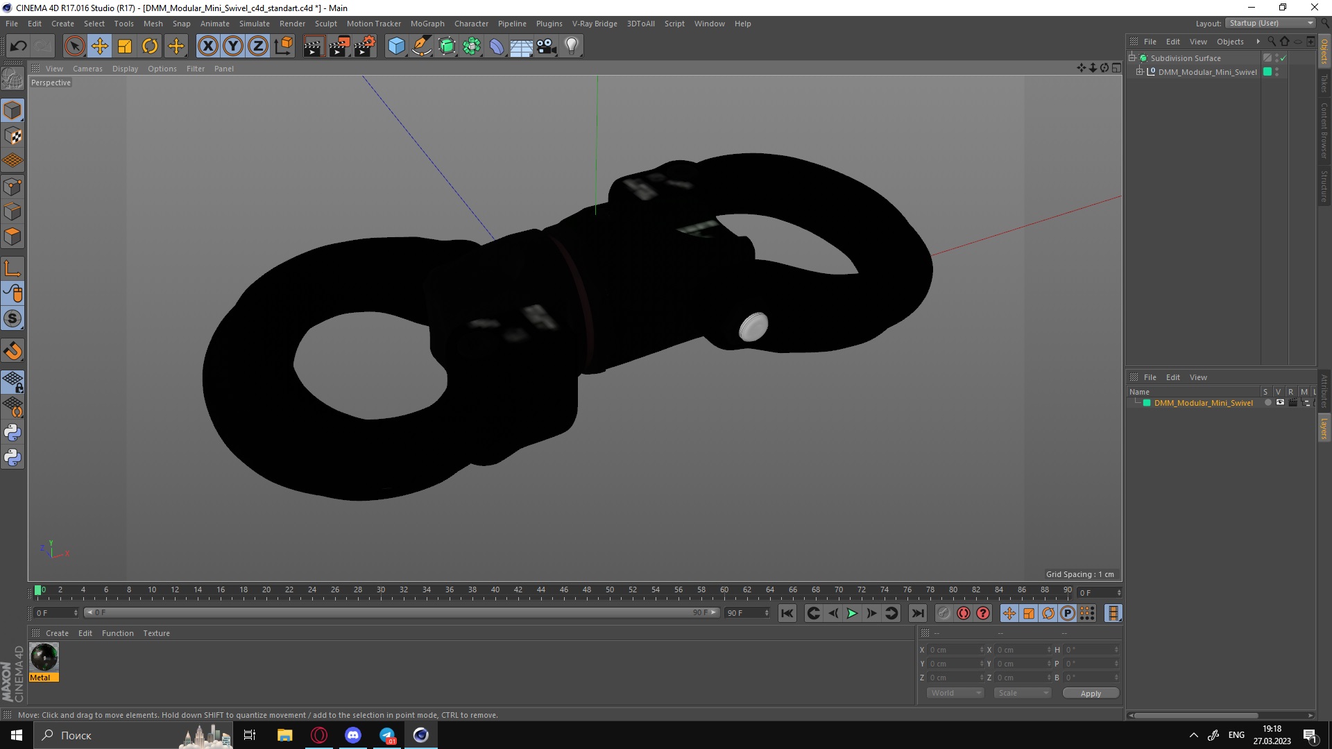 3D DMM Modular Mini Swivel model