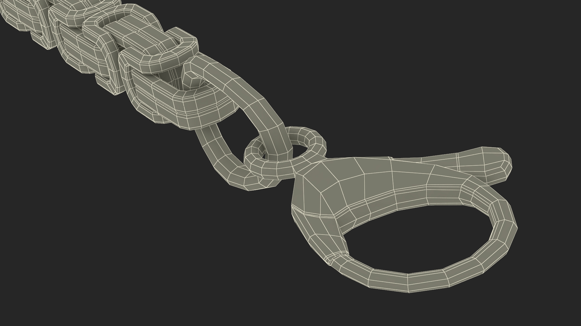 3D model Byzantine Jewelry Silver Chain