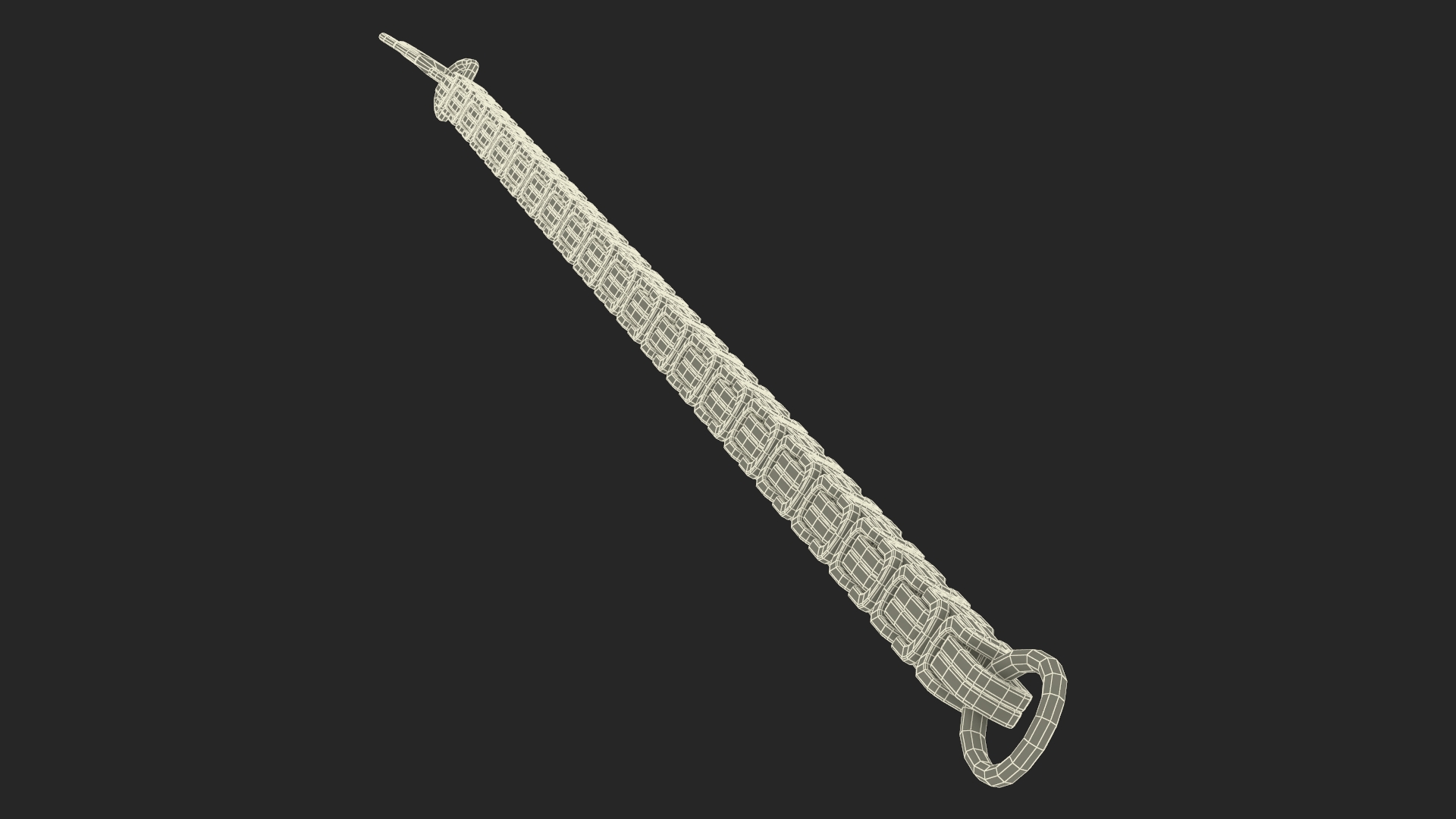 3D model Byzantine Jewelry Silver Chain