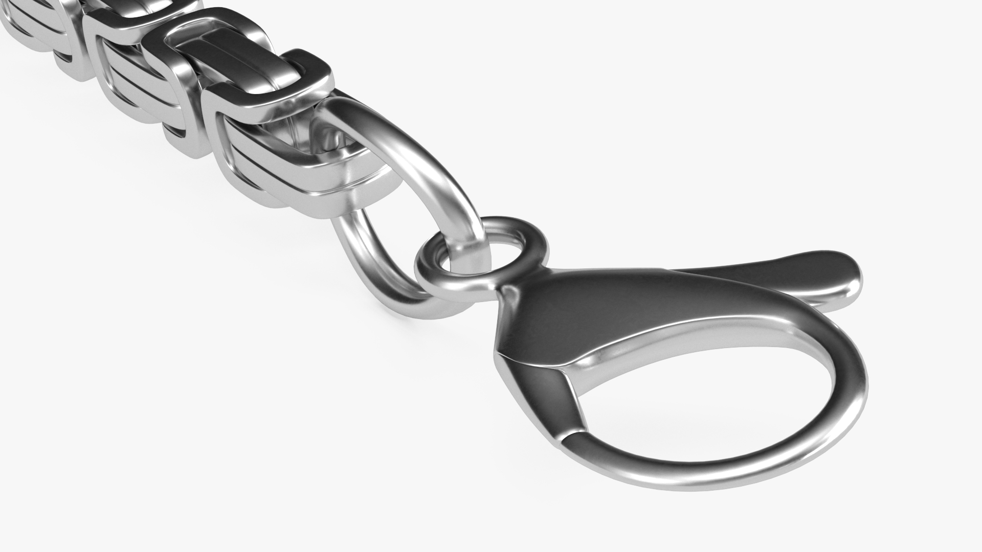 3D model Byzantine Jewelry Silver Chain